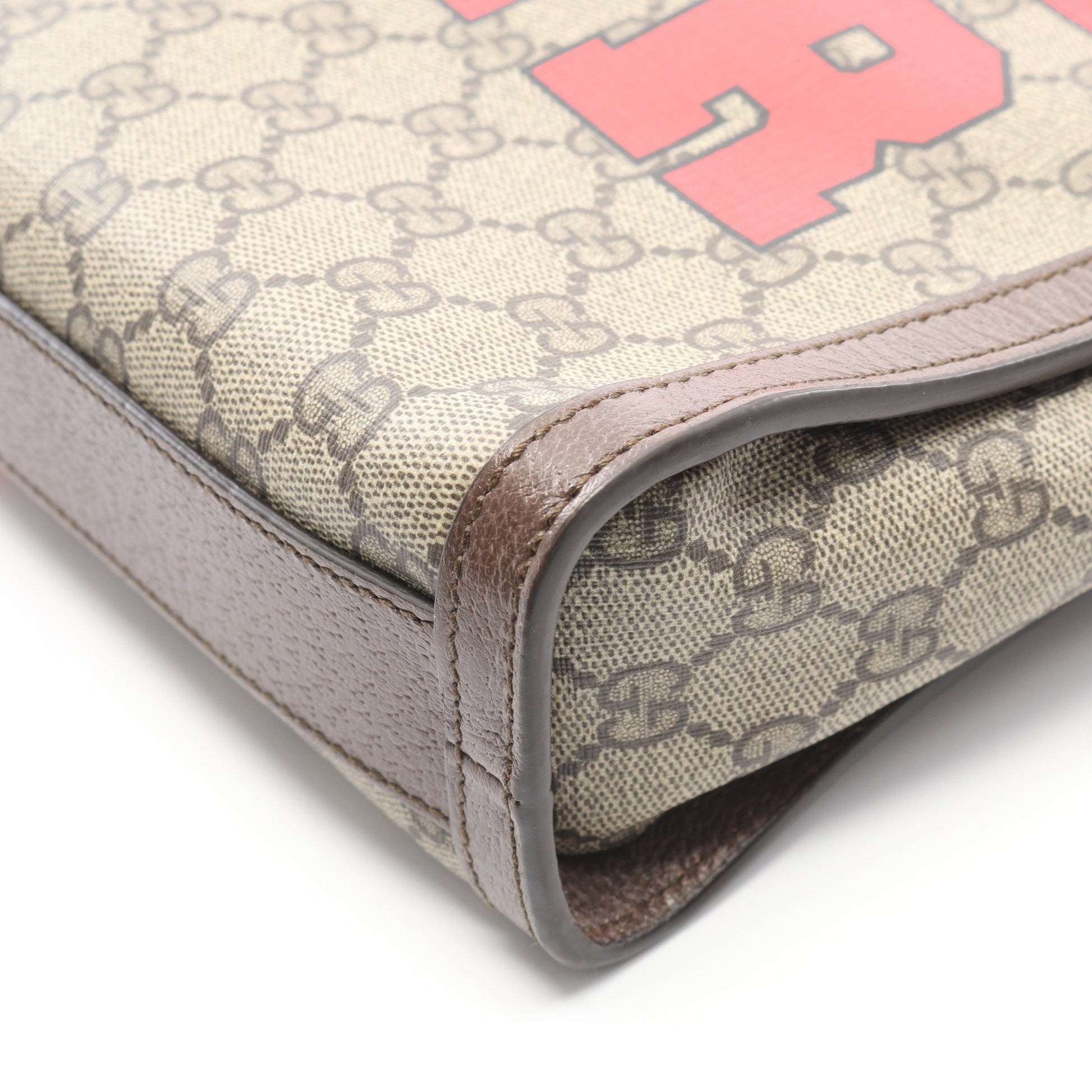 GGスプリーム ハンドバッグ トートバッグ PVC レザー ベージュ ダークブラウン マルチカラー 2WAY グッチ バッグ GUCCI