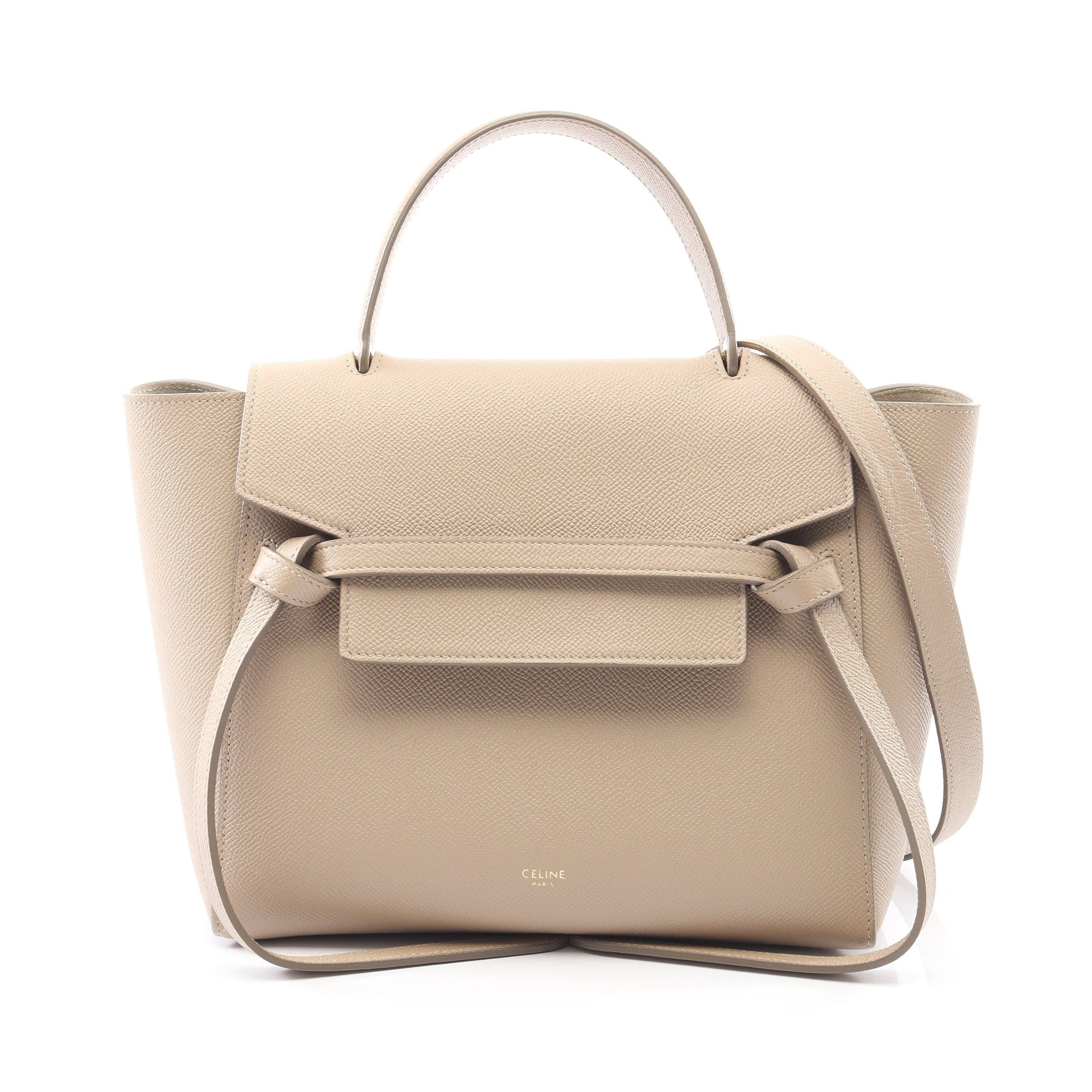 BELT BAG MICRO ベルトバッグ マイクロ ハンドバッグ レザー グレー