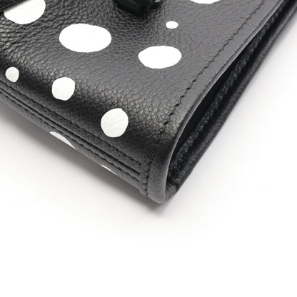 LOUIS VUITTON × yayoi kusama ネヴァーフルMM モノグラムアンプラント インフィニティドット ショルダーバッグ トートバッグ レザー ブラック ホワイト ルイヴィトン バッグ LOUIS VUITTON