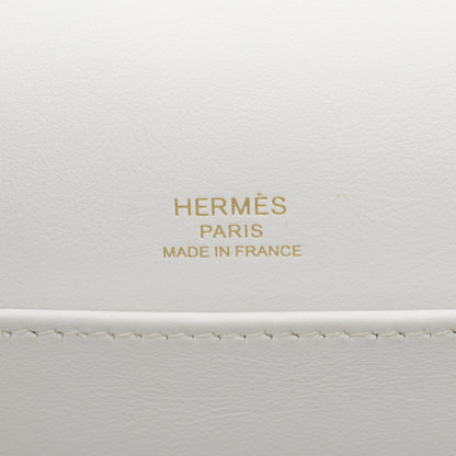 ゲタ マッシュルーム ショルダーバッグ シェーブル オフホワイト ゴールド金具 B刻印 エルメス バッグ HERMES