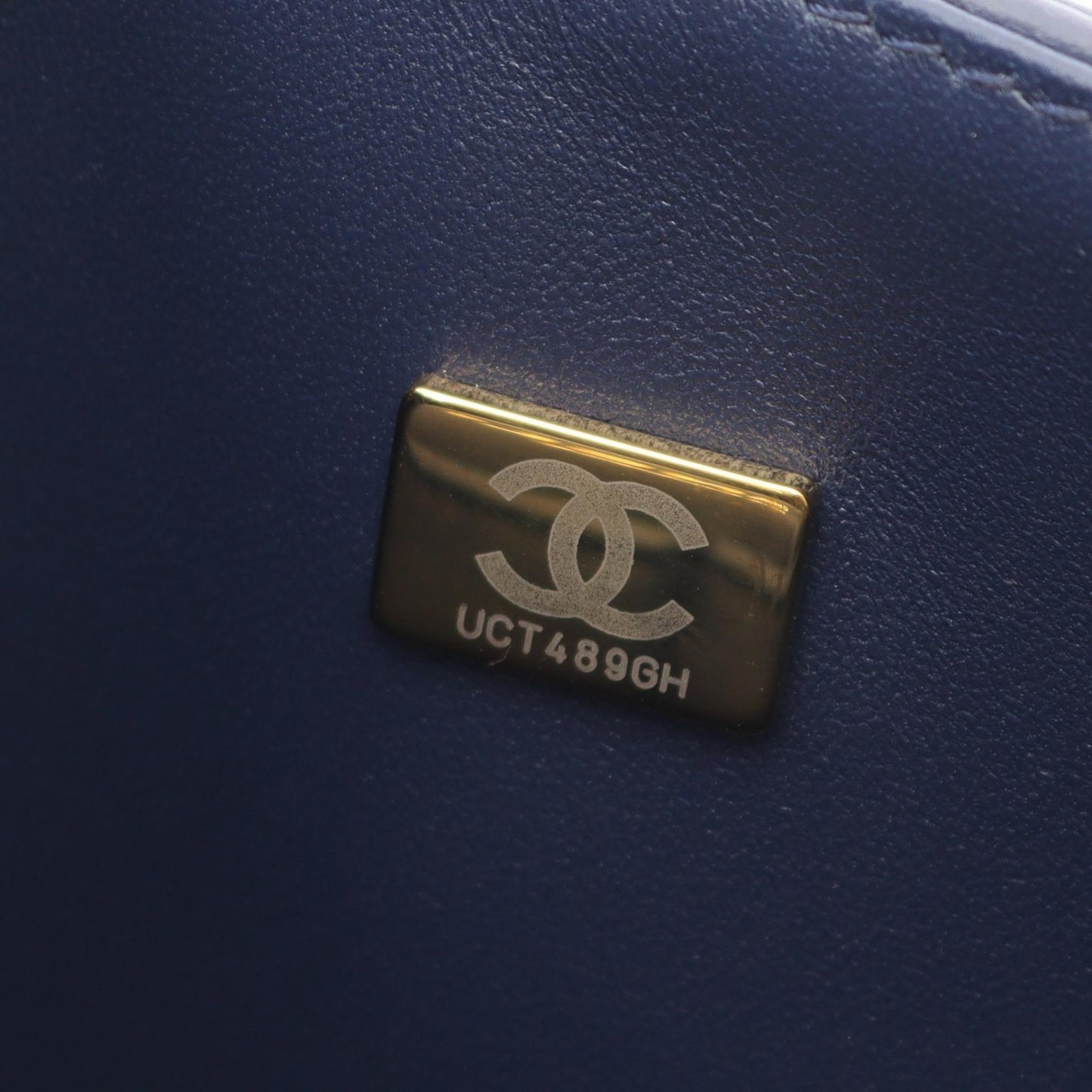 2.55 マトラッセ Wフラップ Wチェーンショルダーバッグ レザー ネイビー ゴールド金具 シャネル バッグ CHANEL