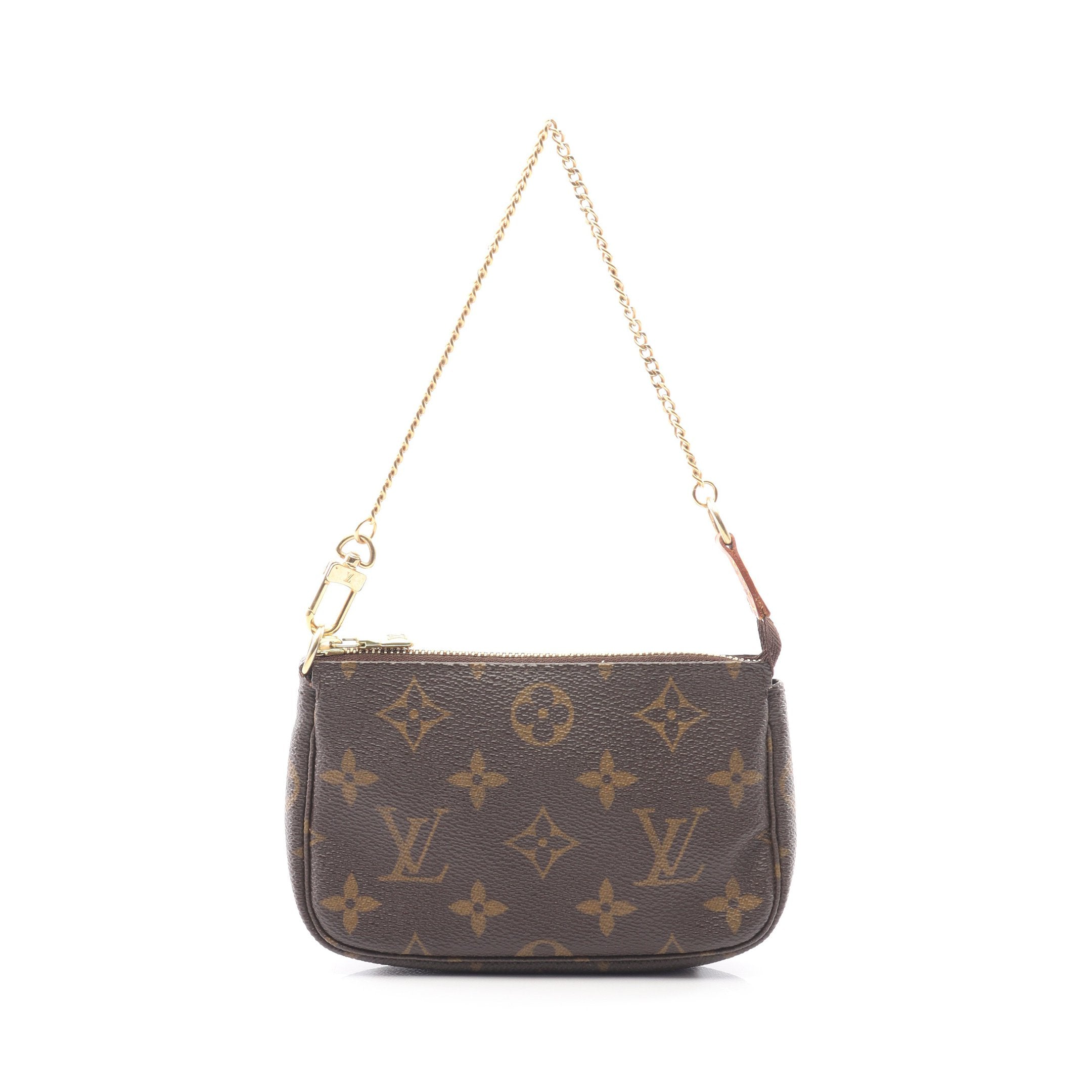 ミニ ポシェット アクセソワール モノグラム チェーンハンドバッグ PVC