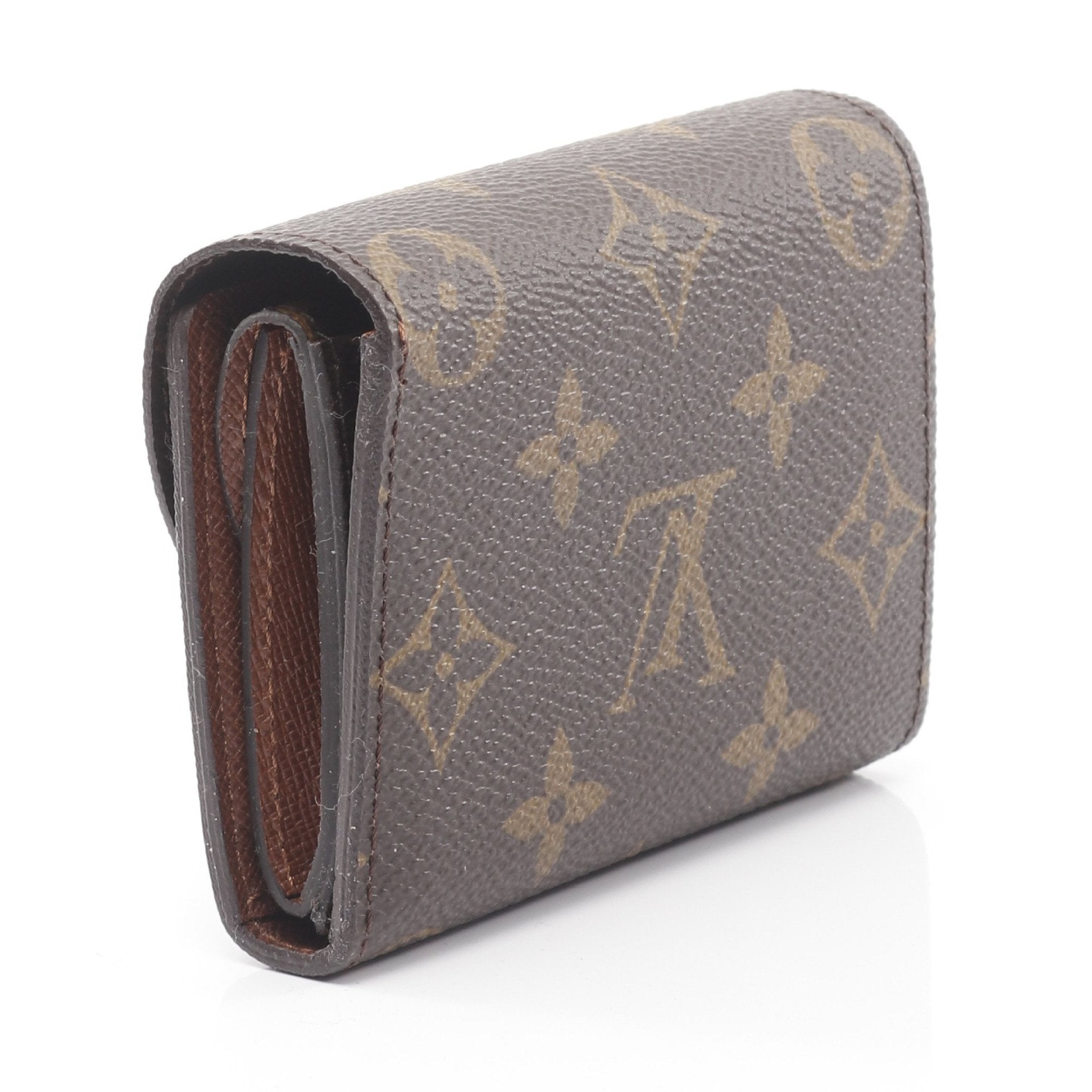 ポルトフォイユ エレーヌ モノグラム 三つ折り財布 PVC ブラウン ルイ