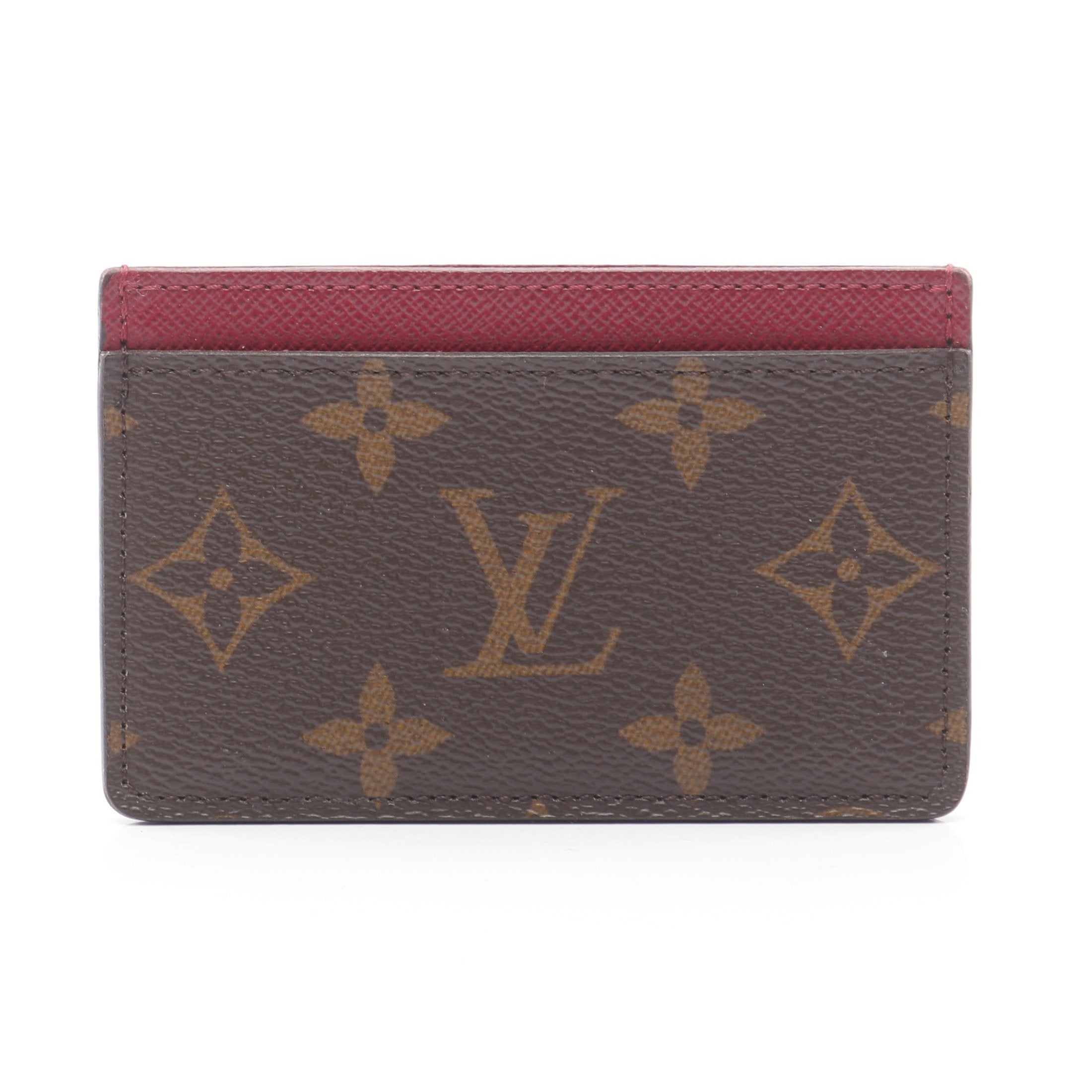 ルイヴィトン✨モノグラム フューシャ ポルトカルト サーンプル 名刺入れ ピンク ポルト カルト サーンプル モノグラム フューシャ カードケース PVC