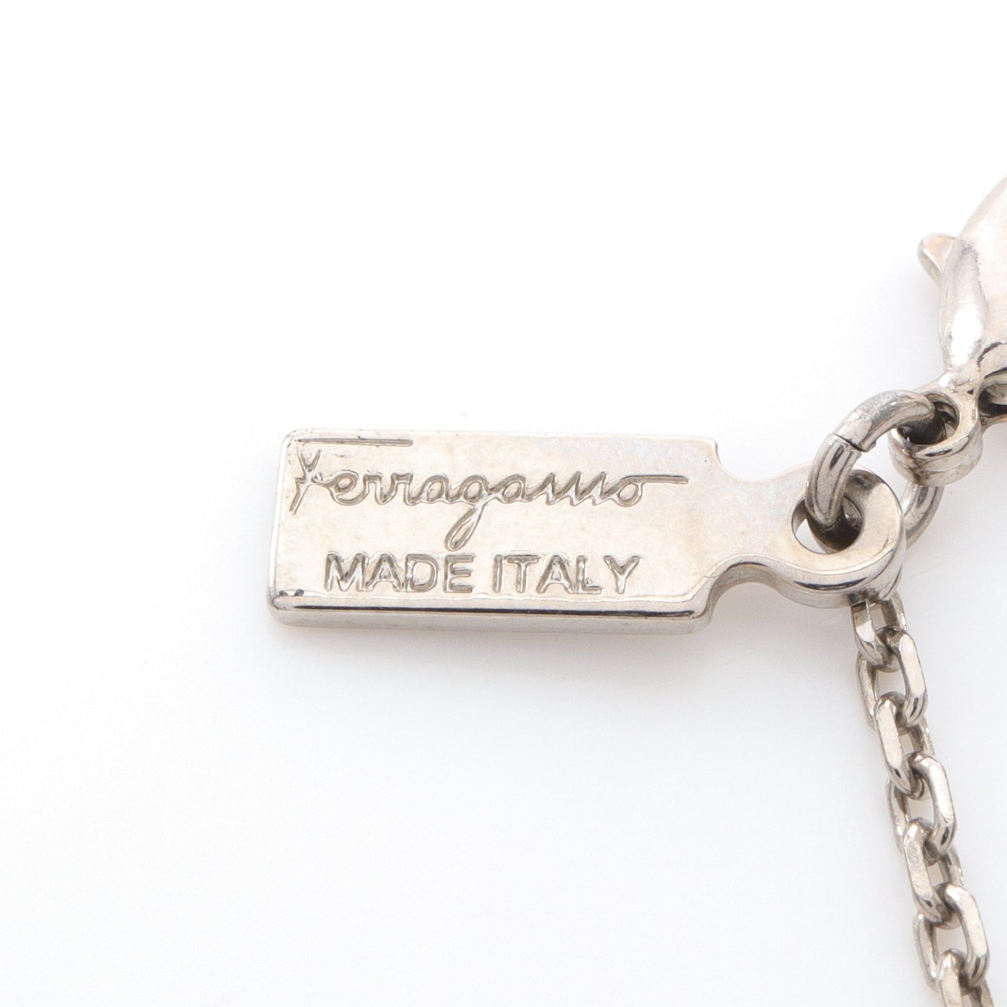 ガンチーニ ネックレス ラインストーン シルバー サルヴァトーレフェラガモ アクセサリー Salvatore Ferragamo