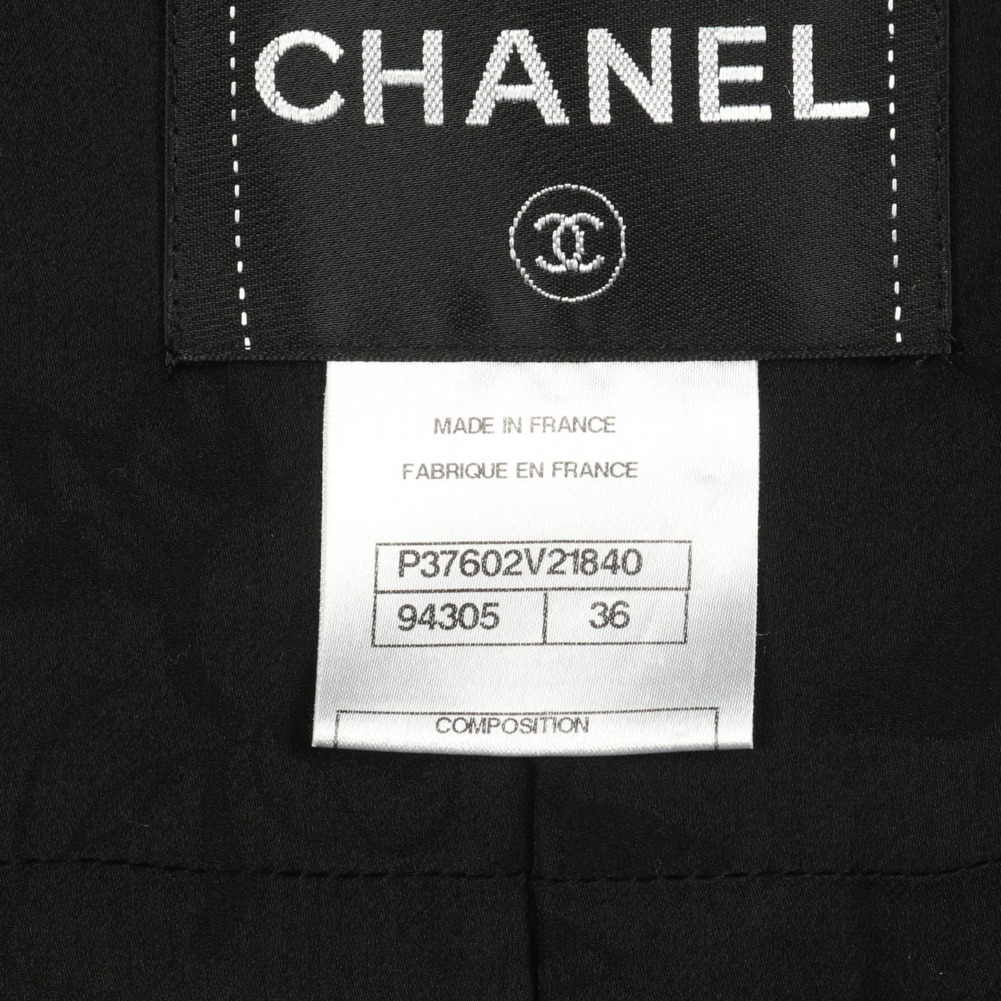 ココマークパールボタン ツイード ジャケット ウール ナイロン ブラック シャネル