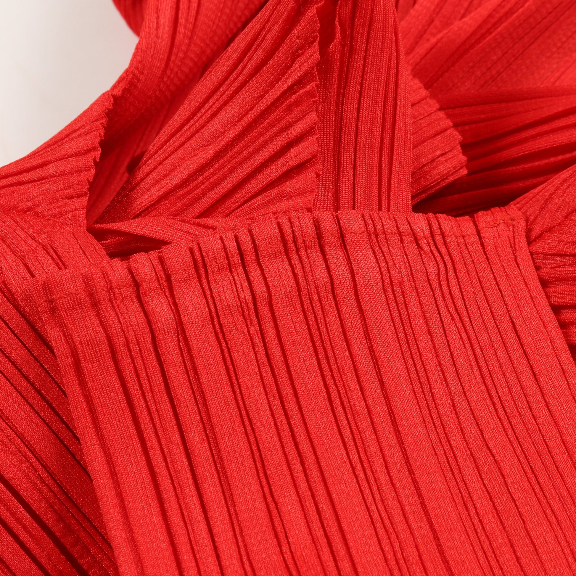 プリーツ カットソー 長袖 レッド プリーツプリーズ トップス PLEATS PLEASE