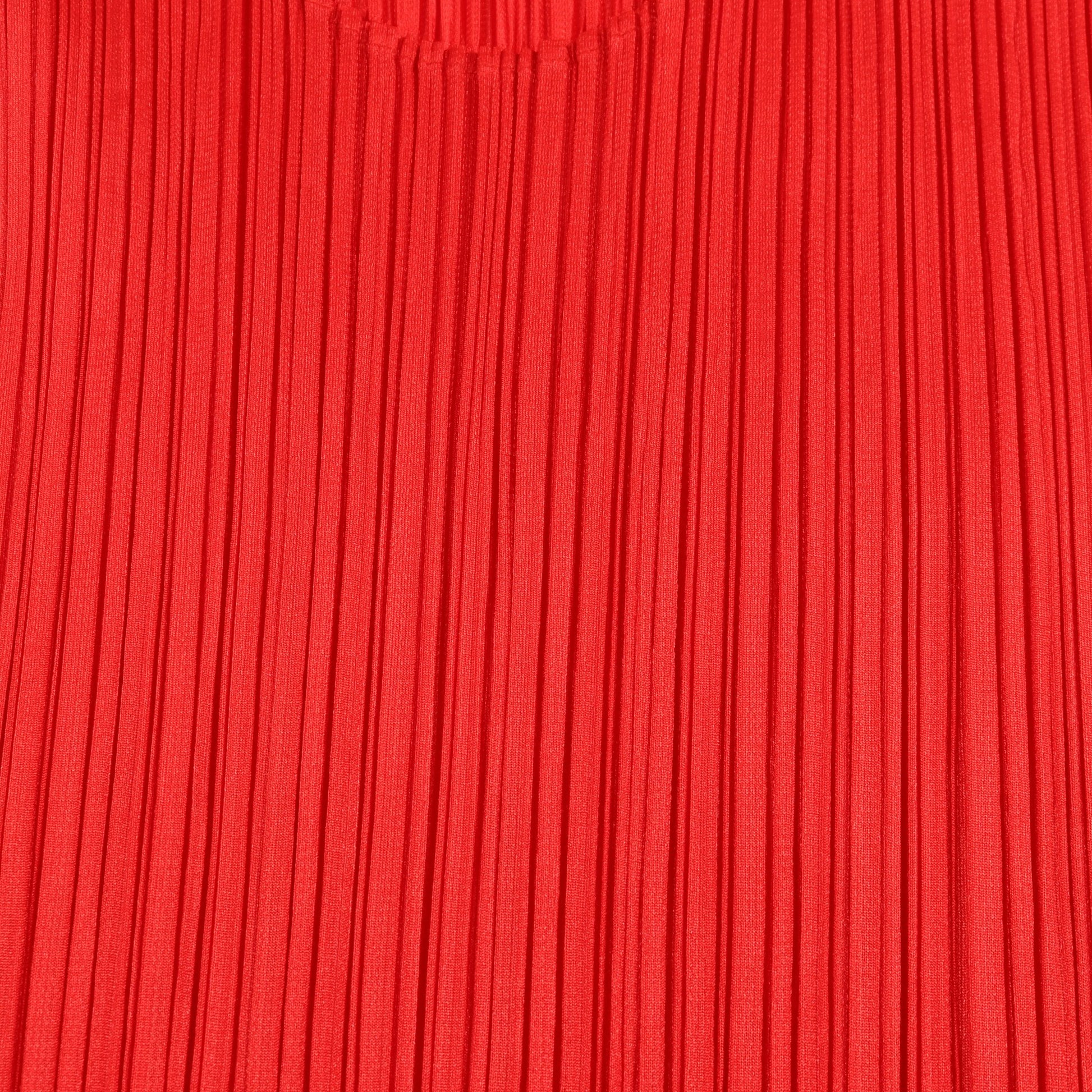 プリーツ カットソー 長袖 レッド プリーツプリーズ トップス PLEATS PLEASE