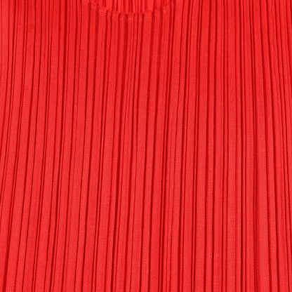 プリーツ カットソー 長袖 レッド プリーツプリーズ トップス PLEATS PLEASE