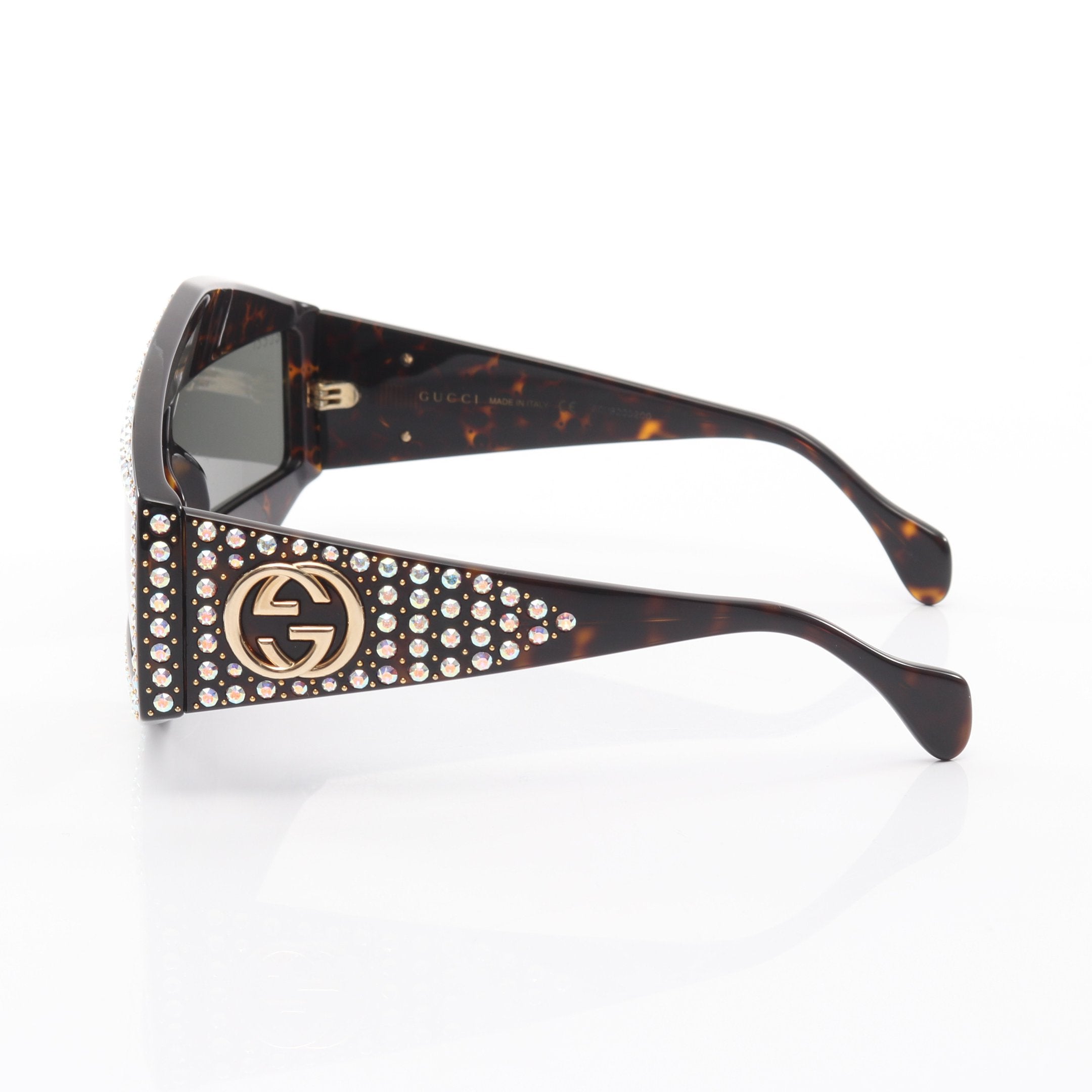 サングラス ラインストーン ブラック クリア グッチ – RECLO