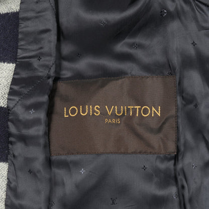 アナプラナウィンタースタジアム ジャケット ウール カシミヤ グレー ネイビー ルイヴィトン アウター LOUIS VUITTON