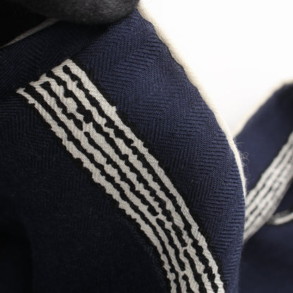 カレジェアン カレ140 Inventaire Poetique pour un Conte Sellier スカーフ ショール カシミヤ シルク ネイビー オフホワイト ブラック エルメス 財布・小物 HERMES