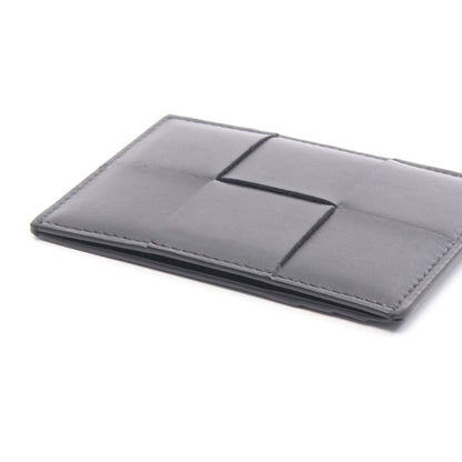 カセット マキシイントレチャート カードケース レザー ブラック ボッテガヴェネタ 財布・小物 BOTTEGA VENETA