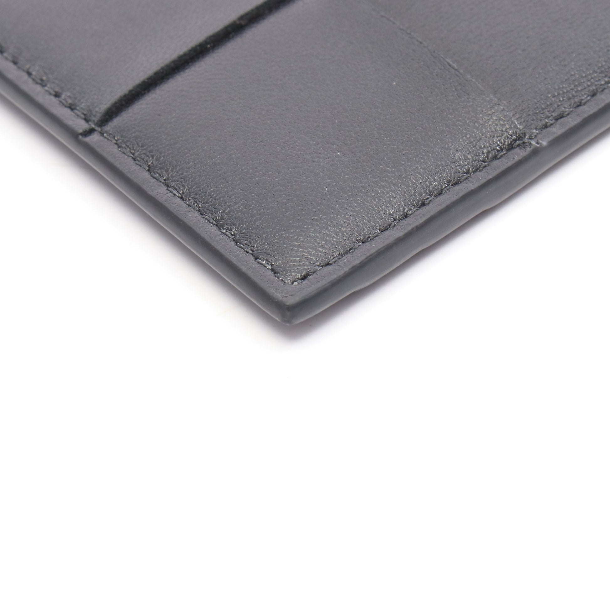 カセット マキシイントレチャート カードケース レザー ブラック ボッテガヴェネタ 財布・小物 BOTTEGA VENETA