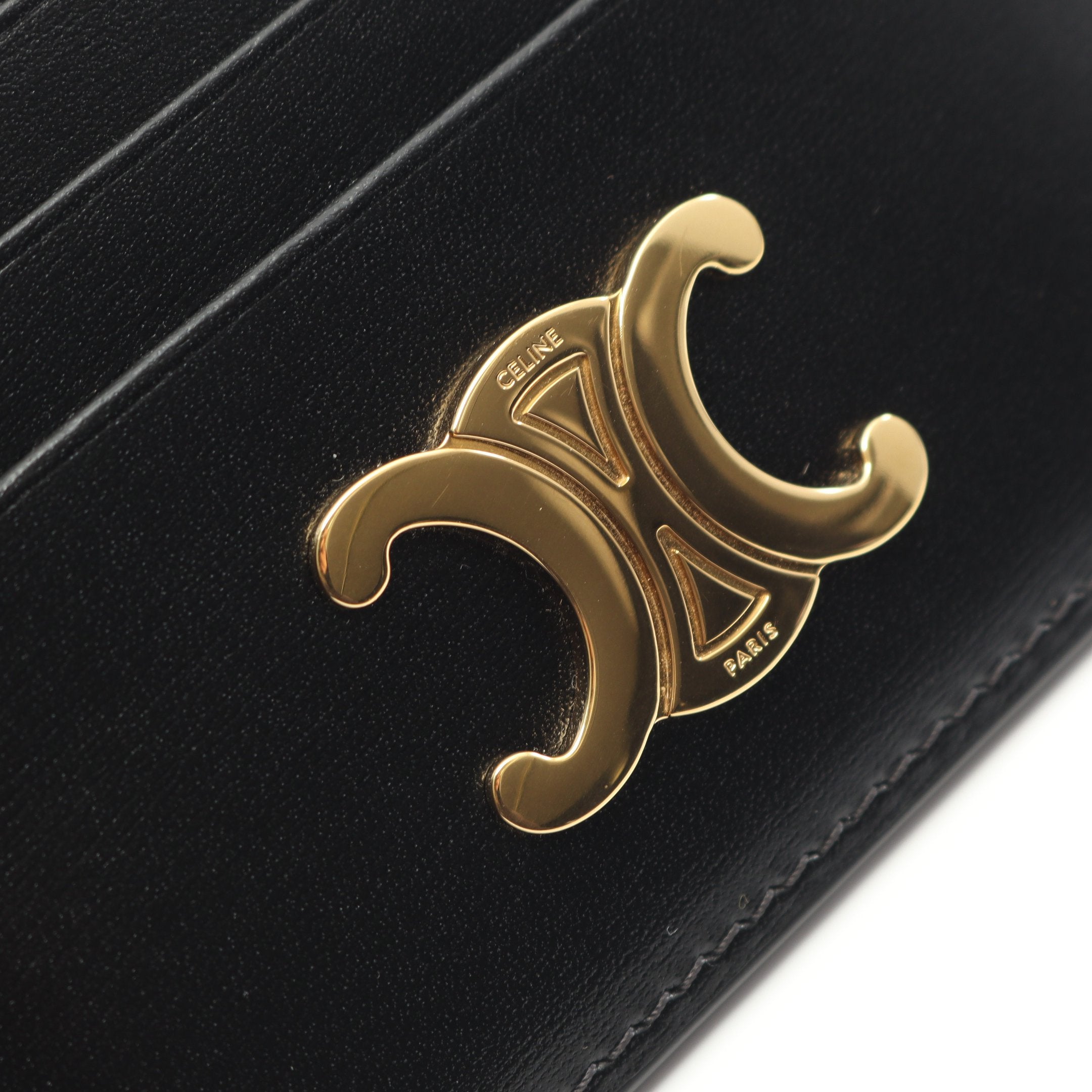 トリオンフ カードケース レザー ブラック セリーヌ – RECLO