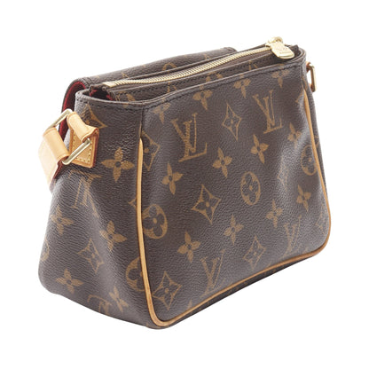 ヴィバシテPM モノグラム ショルダーバッグ PVC レザー ブラウン ルイヴィトン バッグ LOUIS VUITTON
