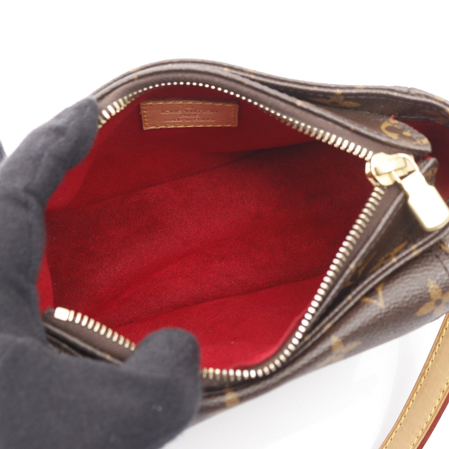 ヴィバシテPM モノグラム ショルダーバッグ PVC レザー ブラウン ルイヴィトン バッグ LOUIS VUITTON