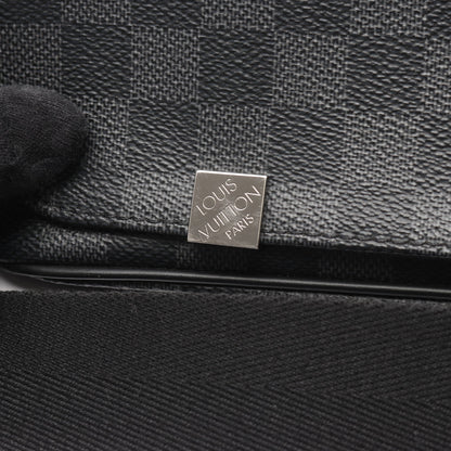 ディストリクト MM NM ダミエグラフィット ショルダーバッグ PVC レザー ブラック ルイヴィトン バッグ LOUIS VUITTON