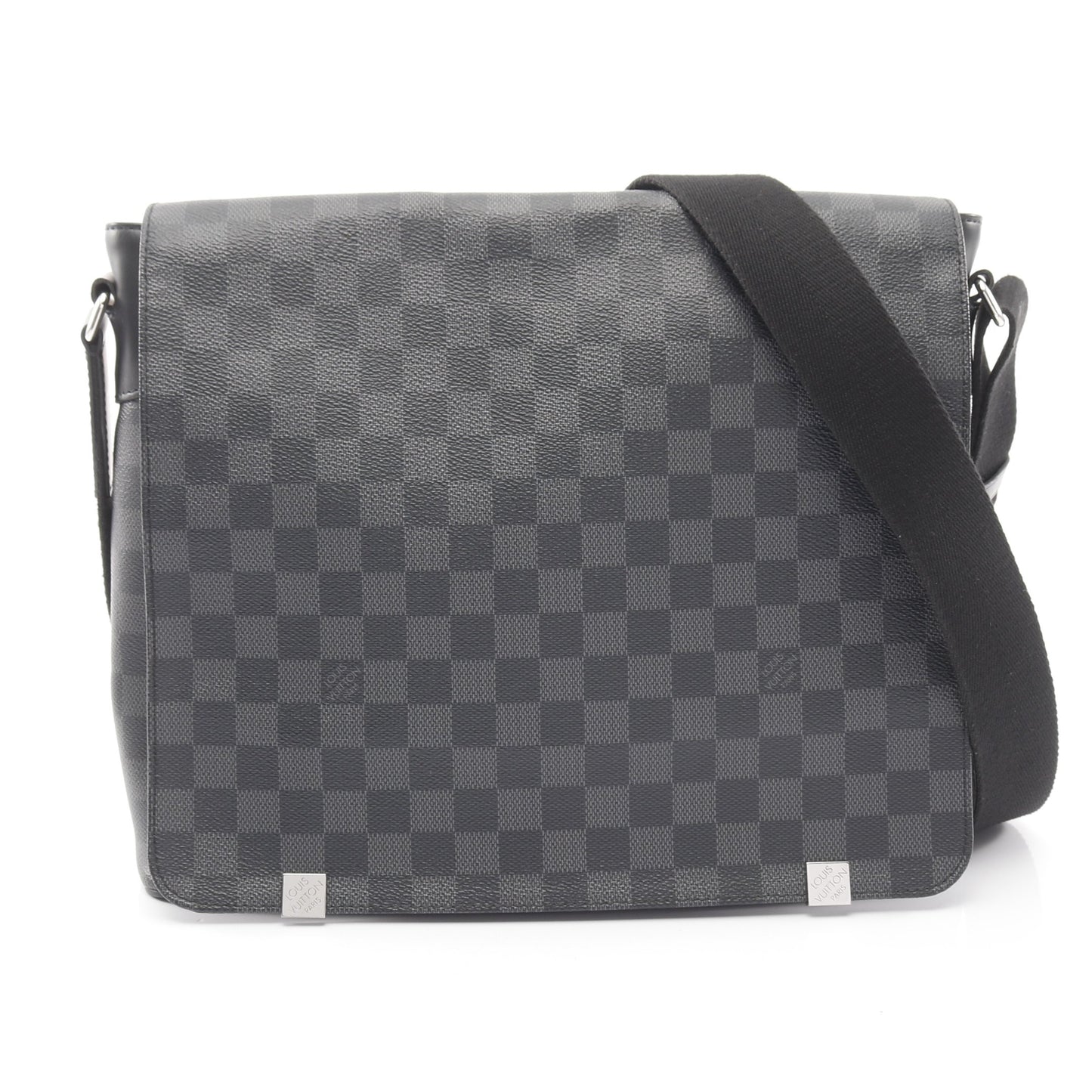 ディストリクト MM NM ダミエグラフィット ショルダーバッグ PVC レザー ブラック ルイヴィトン バッグ LOUIS VUITTON