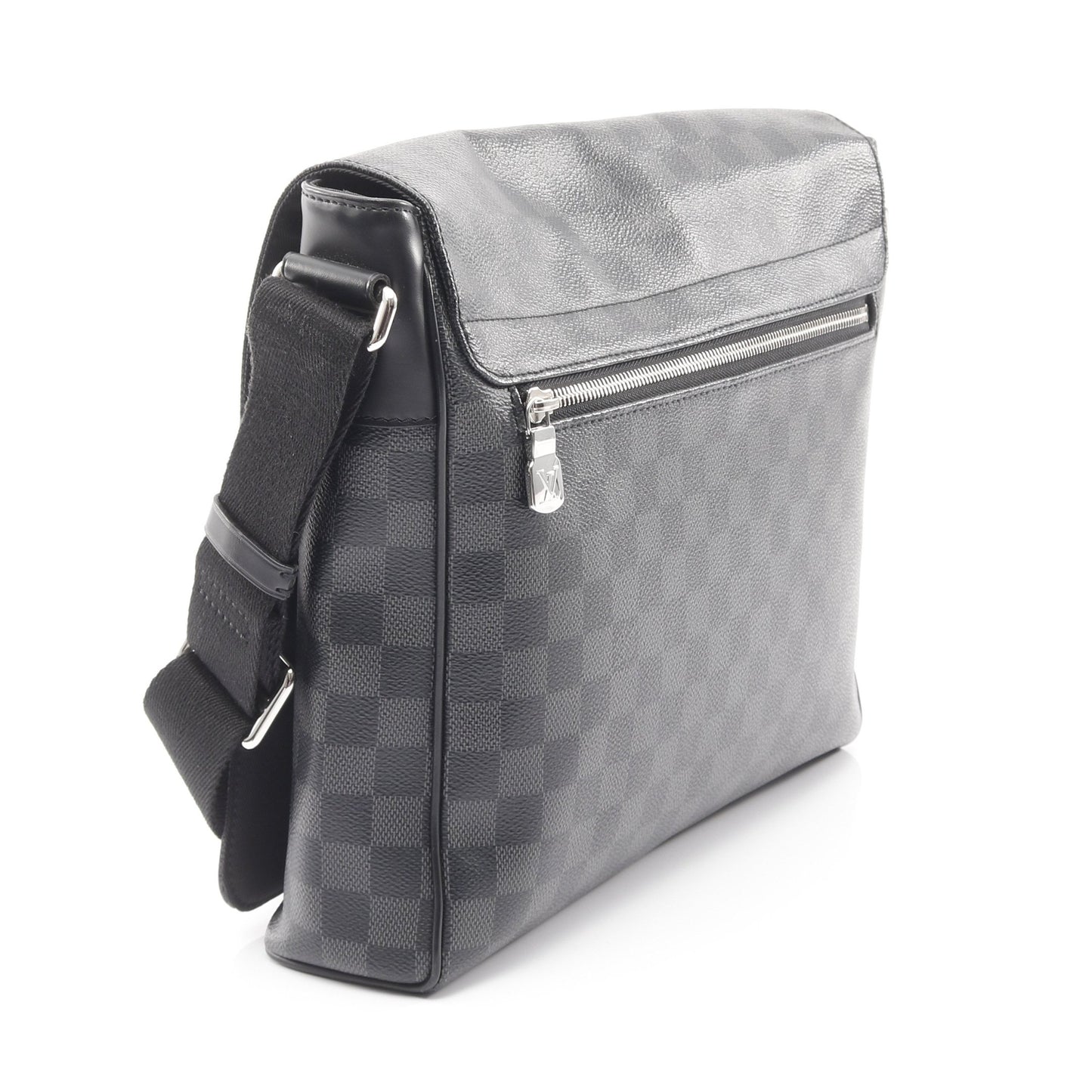 ディストリクト MM NM ダミエグラフィット ショルダーバッグ PVC レザー ブラック ルイヴィトン バッグ LOUIS VUITTON