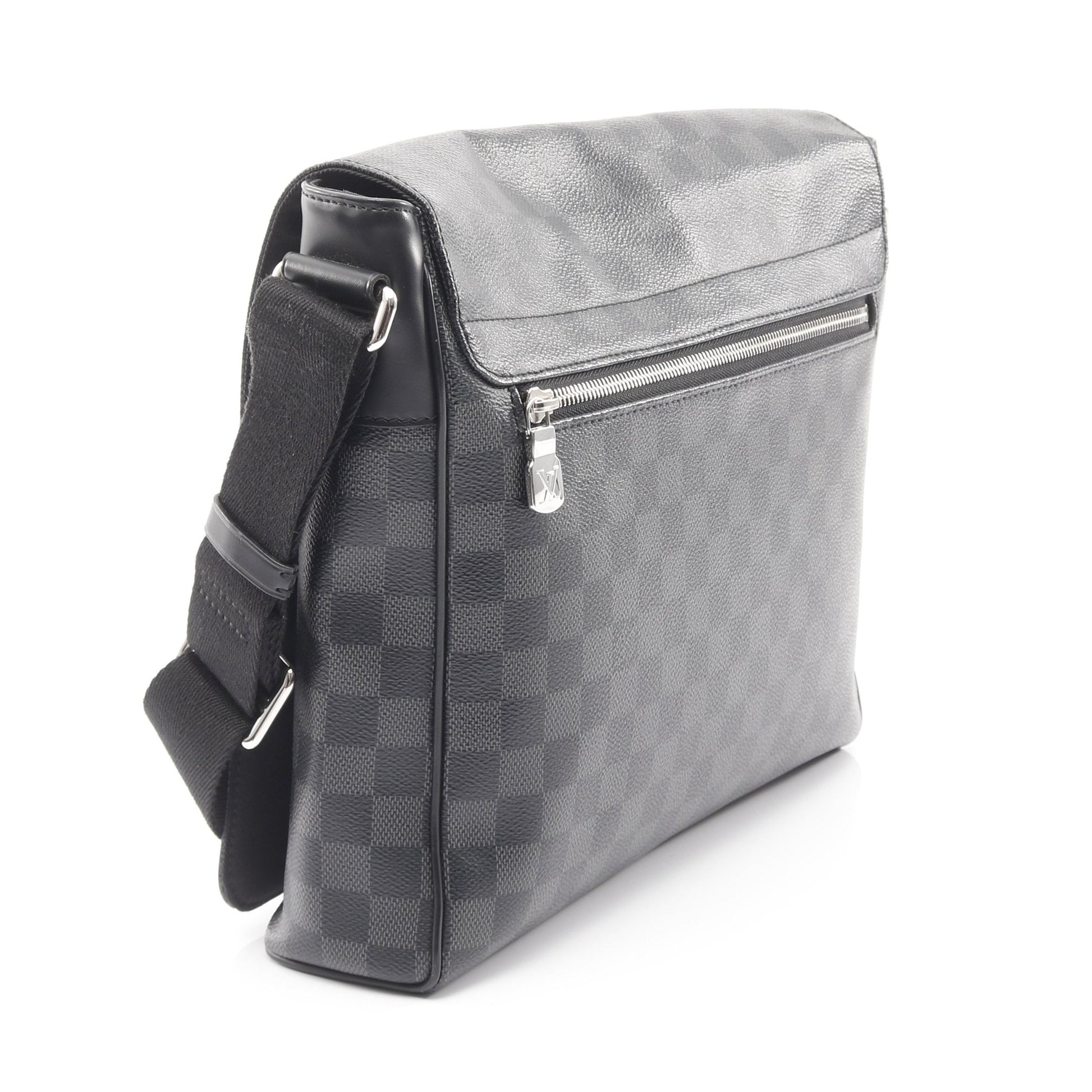 ディストリクト MM NM ダミエグラフィット ショルダーバッグ PVC レザー ブラック ルイヴィトン バッグ LOUIS VUITTON