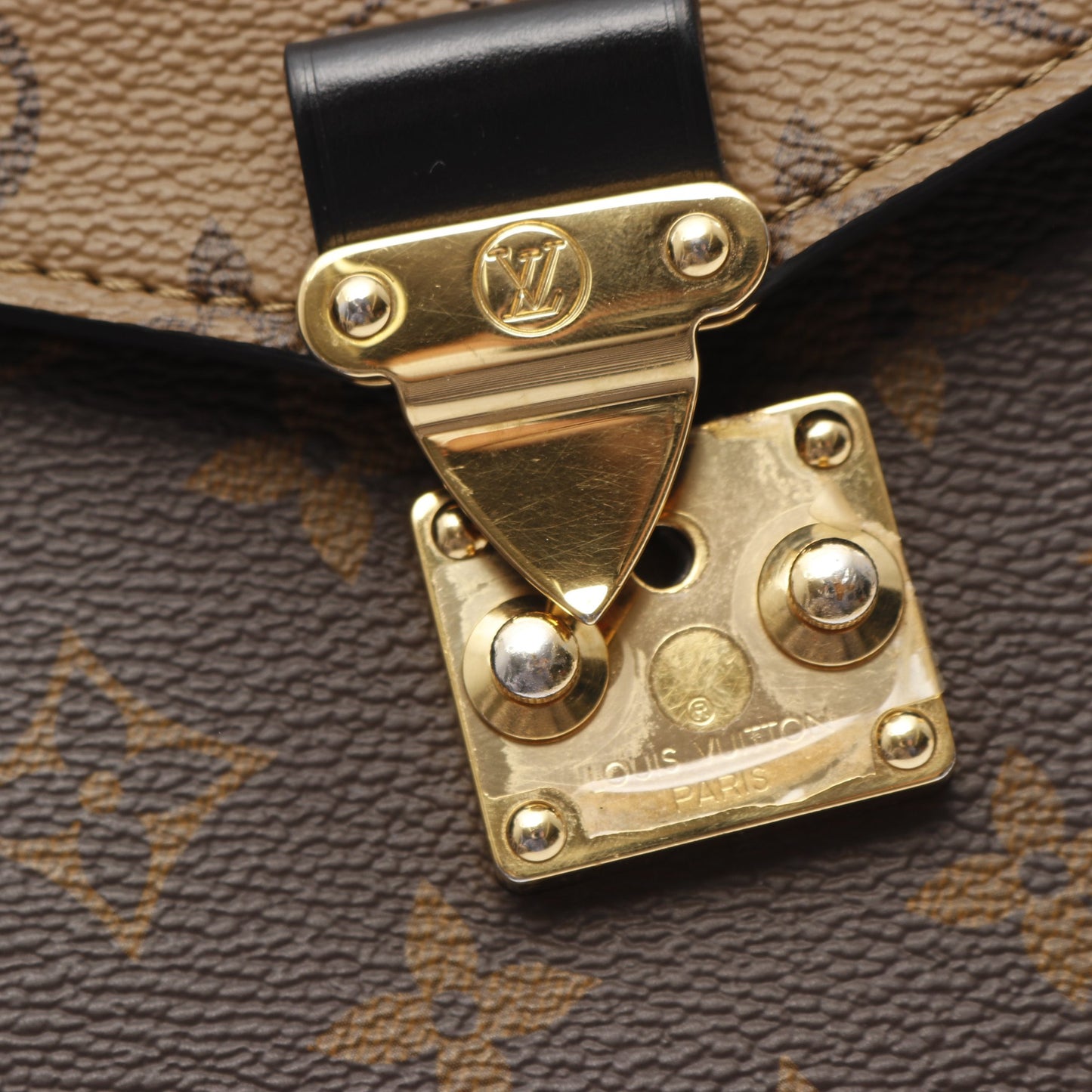 ポシェット メティス MM モノグラムリバース ハンドバッグ PVC レザー ブラウン ブラック 2WAY ルイヴィトン バッグ LOUIS VUITTON