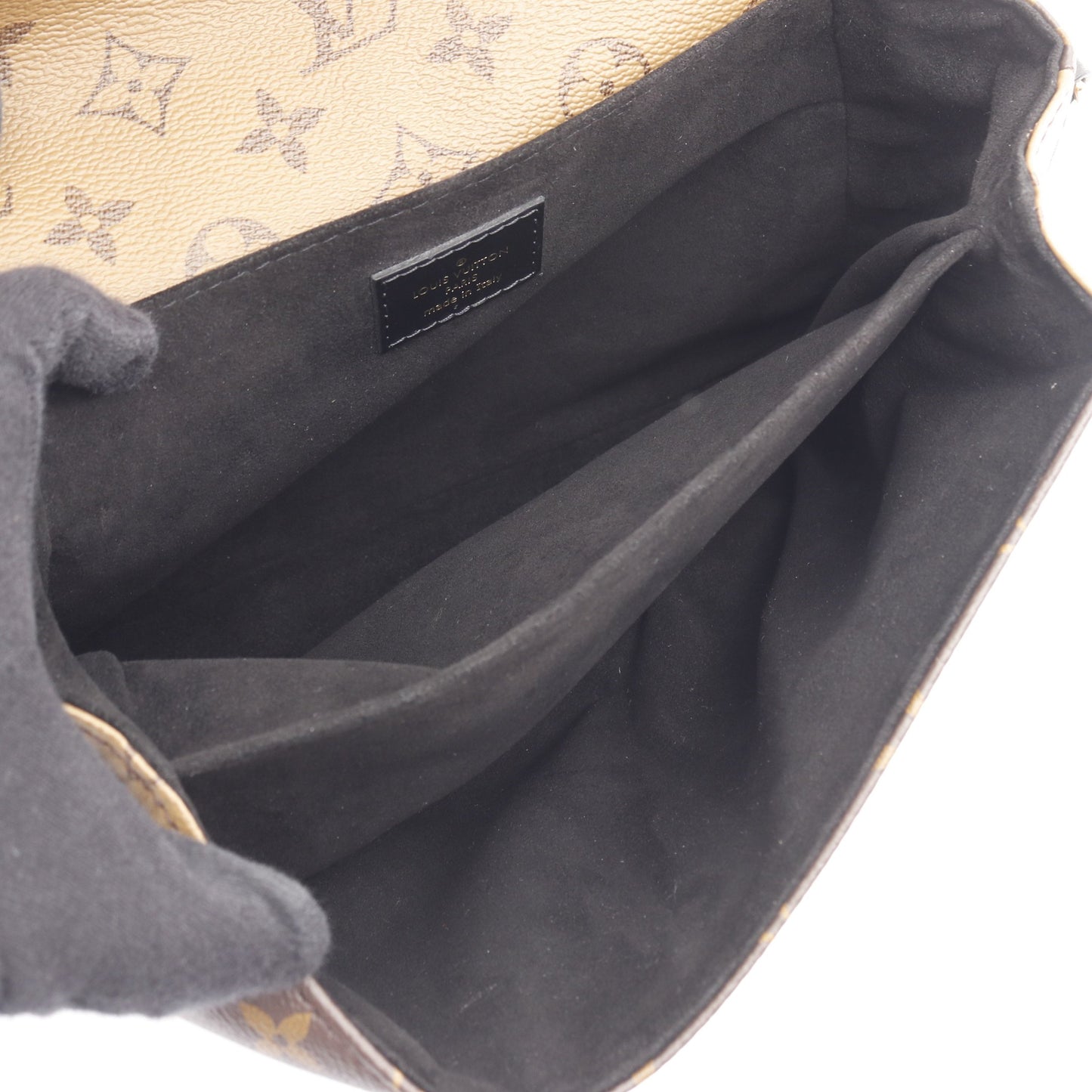 ポシェット メティス MM モノグラムリバース ハンドバッグ PVC レザー ブラウン ブラック 2WAY ルイヴィトン バッグ LOUIS VUITTON