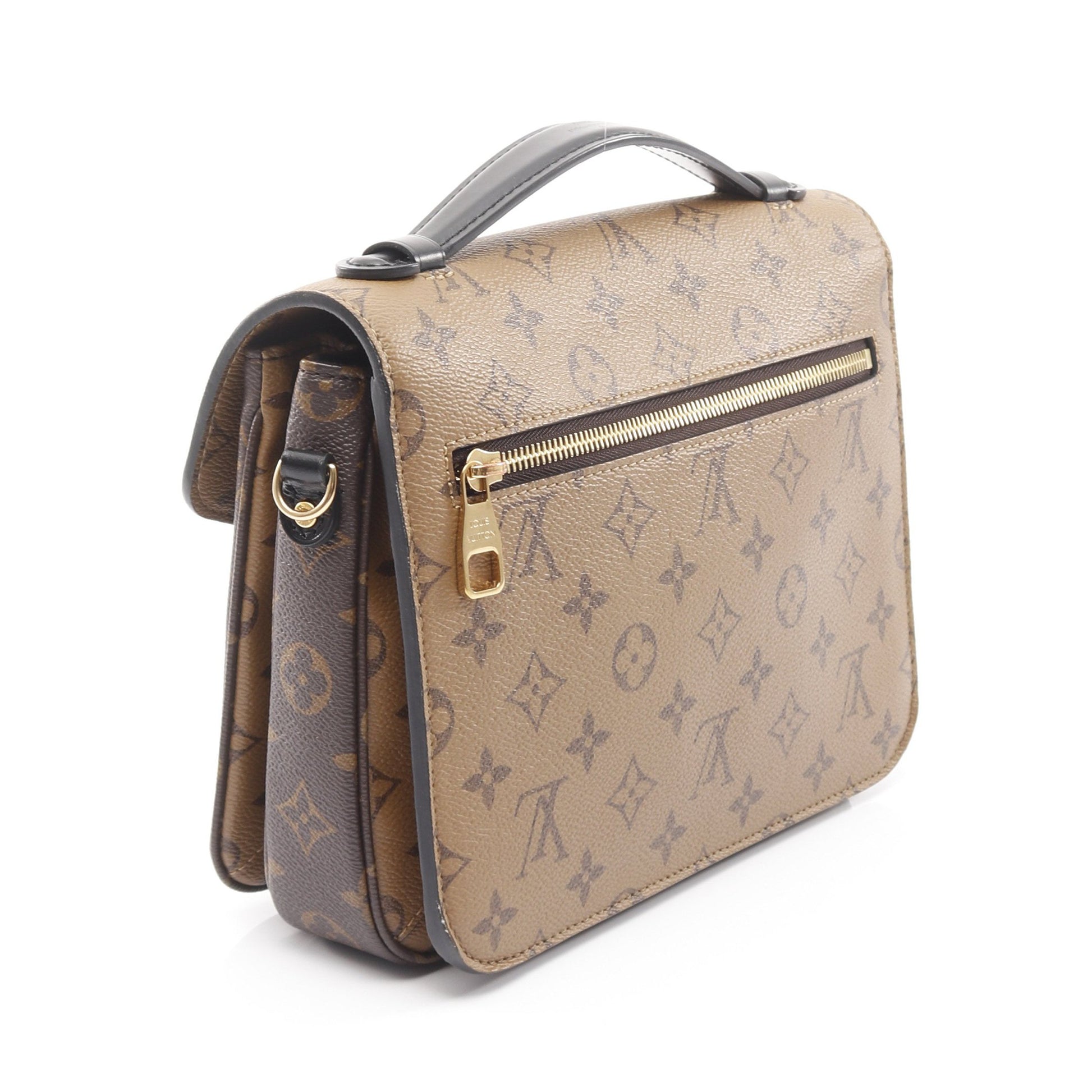 ポシェット メティス MM モノグラムリバース ハンドバッグ PVC レザー ブラウン ブラック 2WAY ルイヴィトン バッグ LOUIS VUITTON