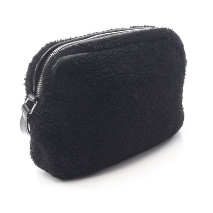 LOU CAMERA BAG ルー カメラバッグ ショルダーバッグ ボア レザー ブラック サンローランパリ バッグ SAINT LAURENT PARIS