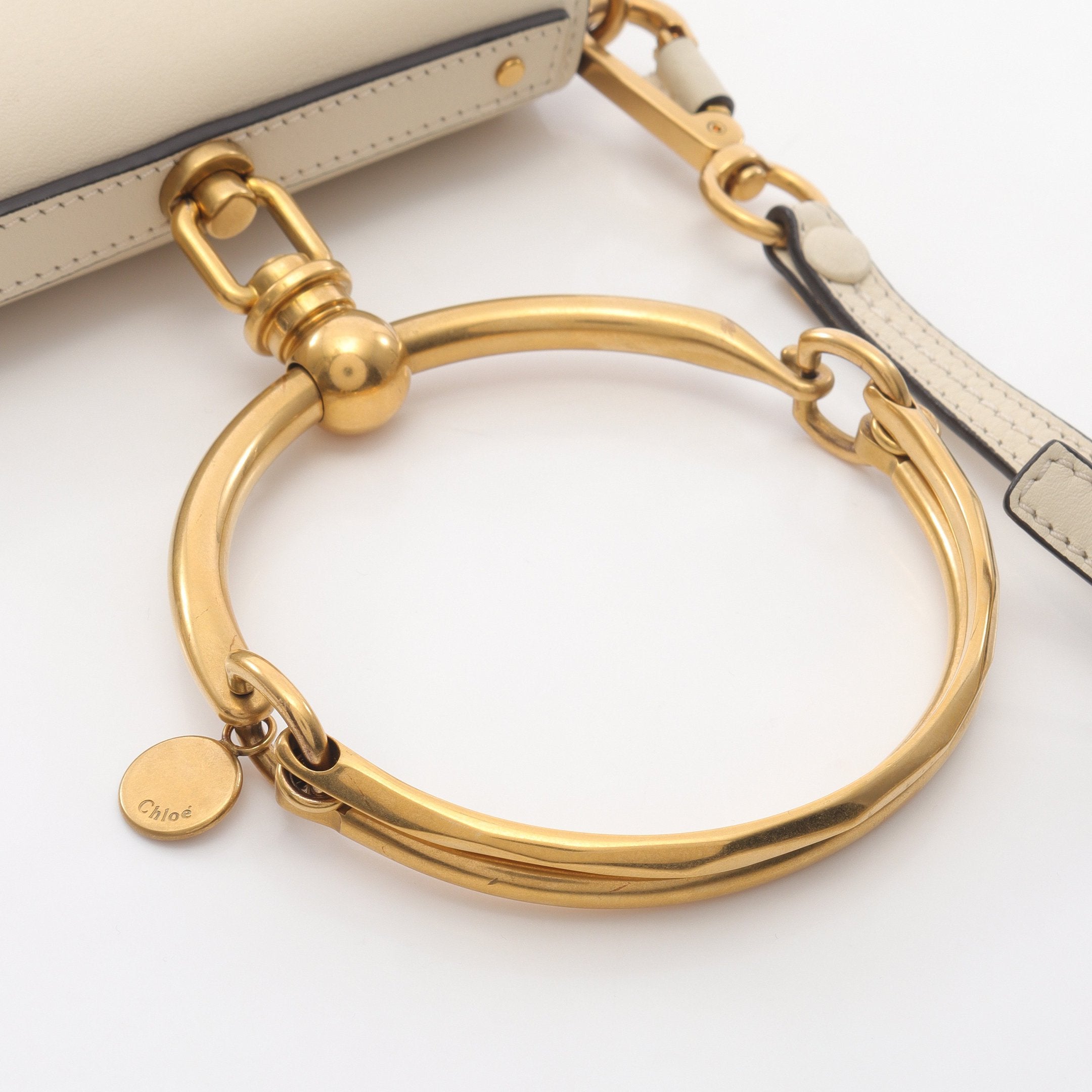 Chloe クロエ ハンドバッグ ナイル スモール ブレスレットバッグ 2WAY ナイル スモール ブレスレットバッグ ハンドバッグ レザー アイボリー