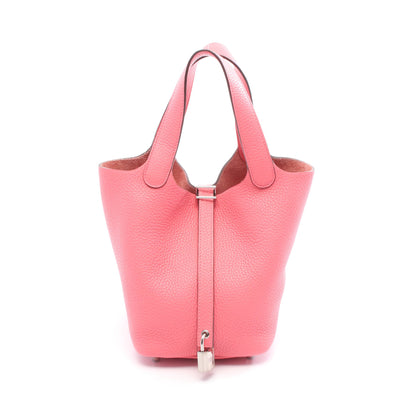 ピコタンロックPM ローズアザレ ハンドバッグ トリヨンクレマンス ピンク シルバー金具 Y刻印 エルメス バッグ HERMES