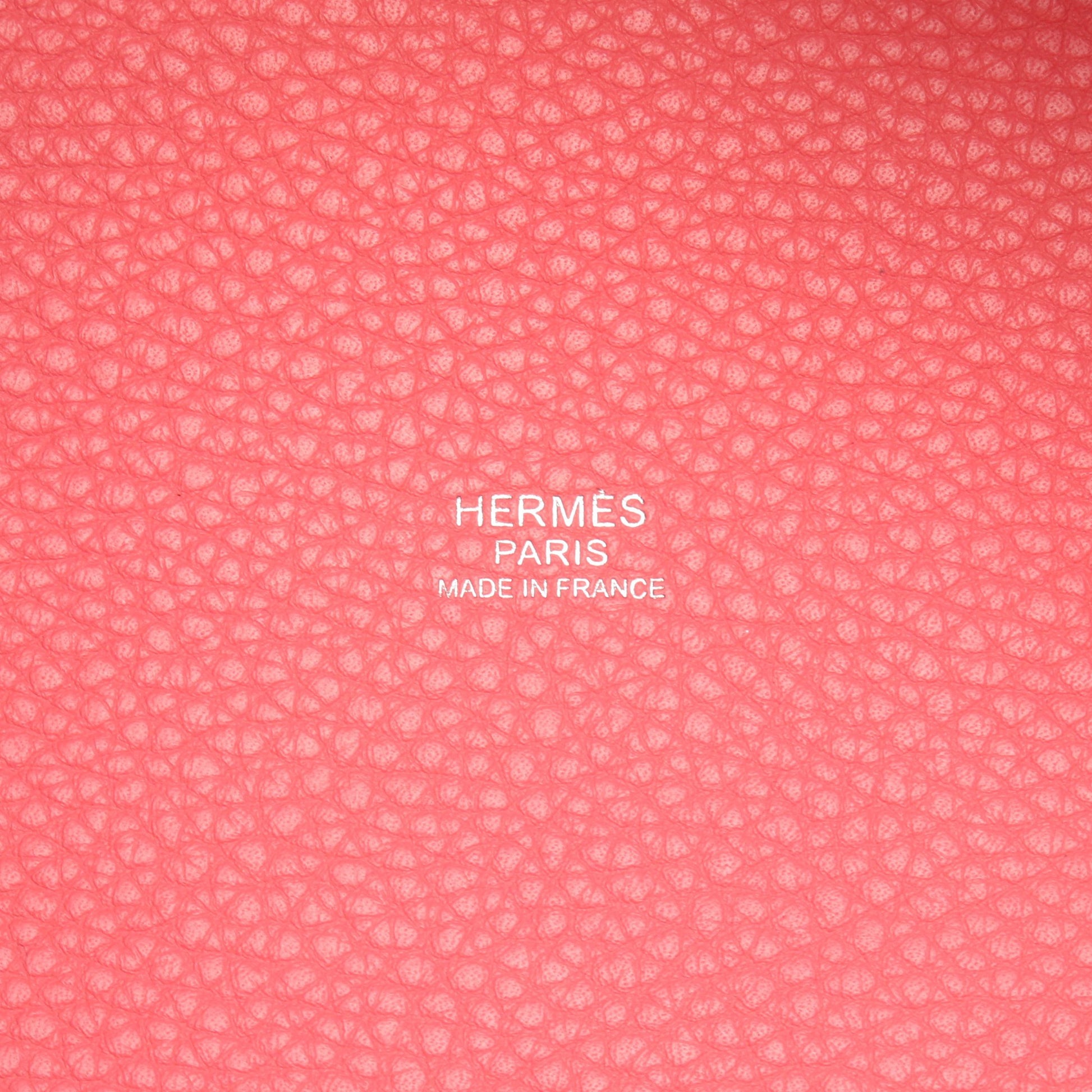 ピコタンロックPM ローズアザレ ハンドバッグ トリヨンクレマンス ピンク シルバー金具 Y刻印 エルメス バッグ HERMES