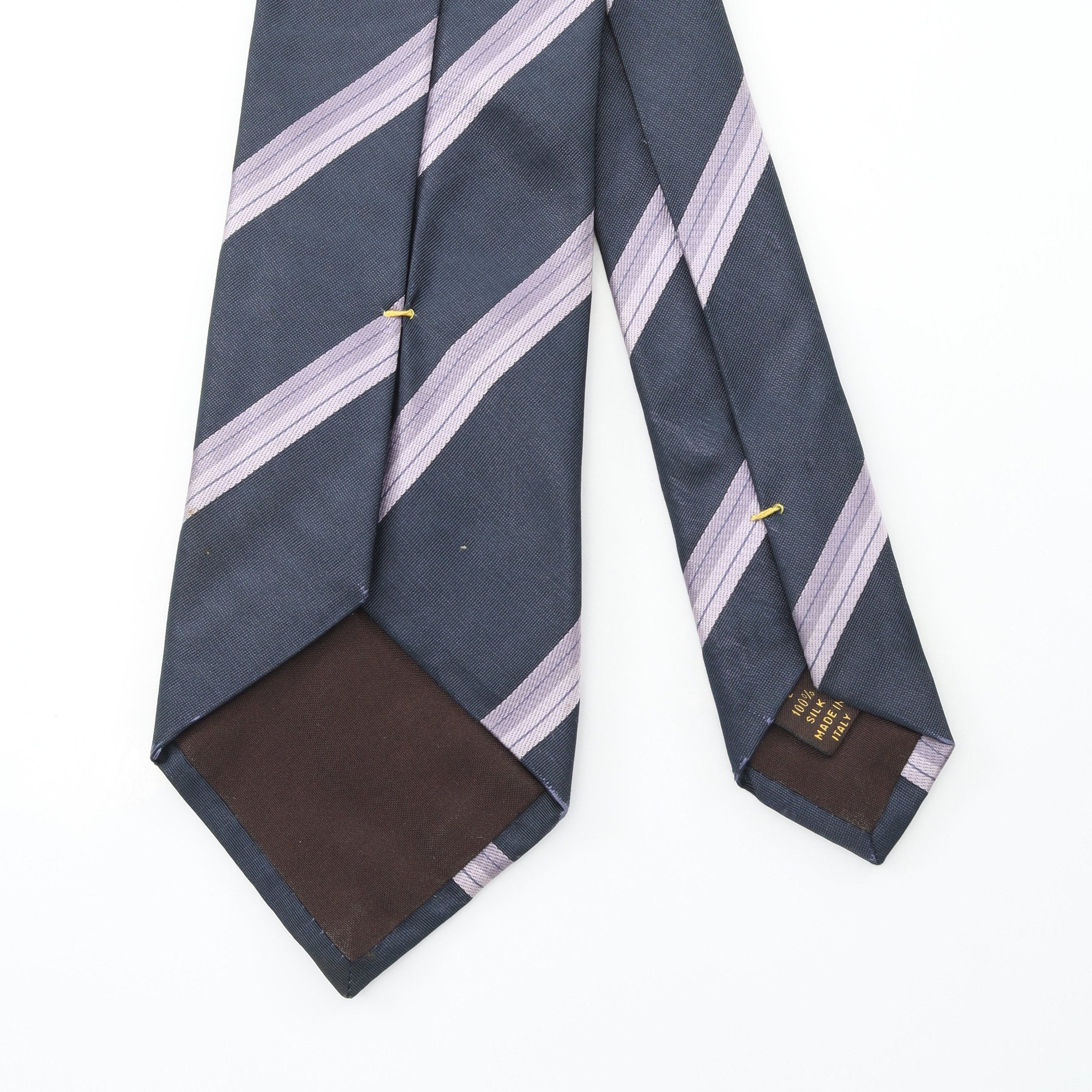 ネクタイ シルク ネイビー ライトパープル ルイヴィトン – RECLO