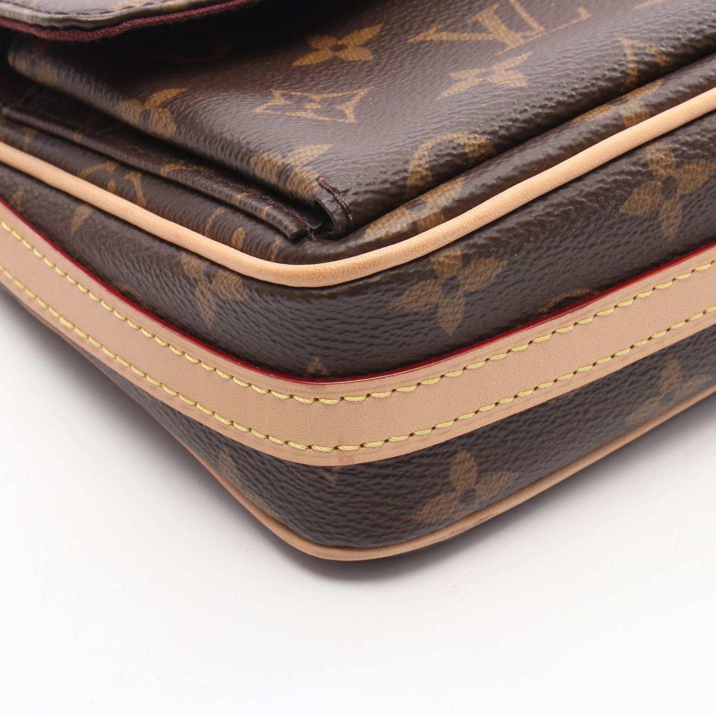 ヴィヴァシテ モノグラム ワンショルダーバッグ PVC レザー ブラウン ルイヴィトン バッグ LOUIS VUITTON