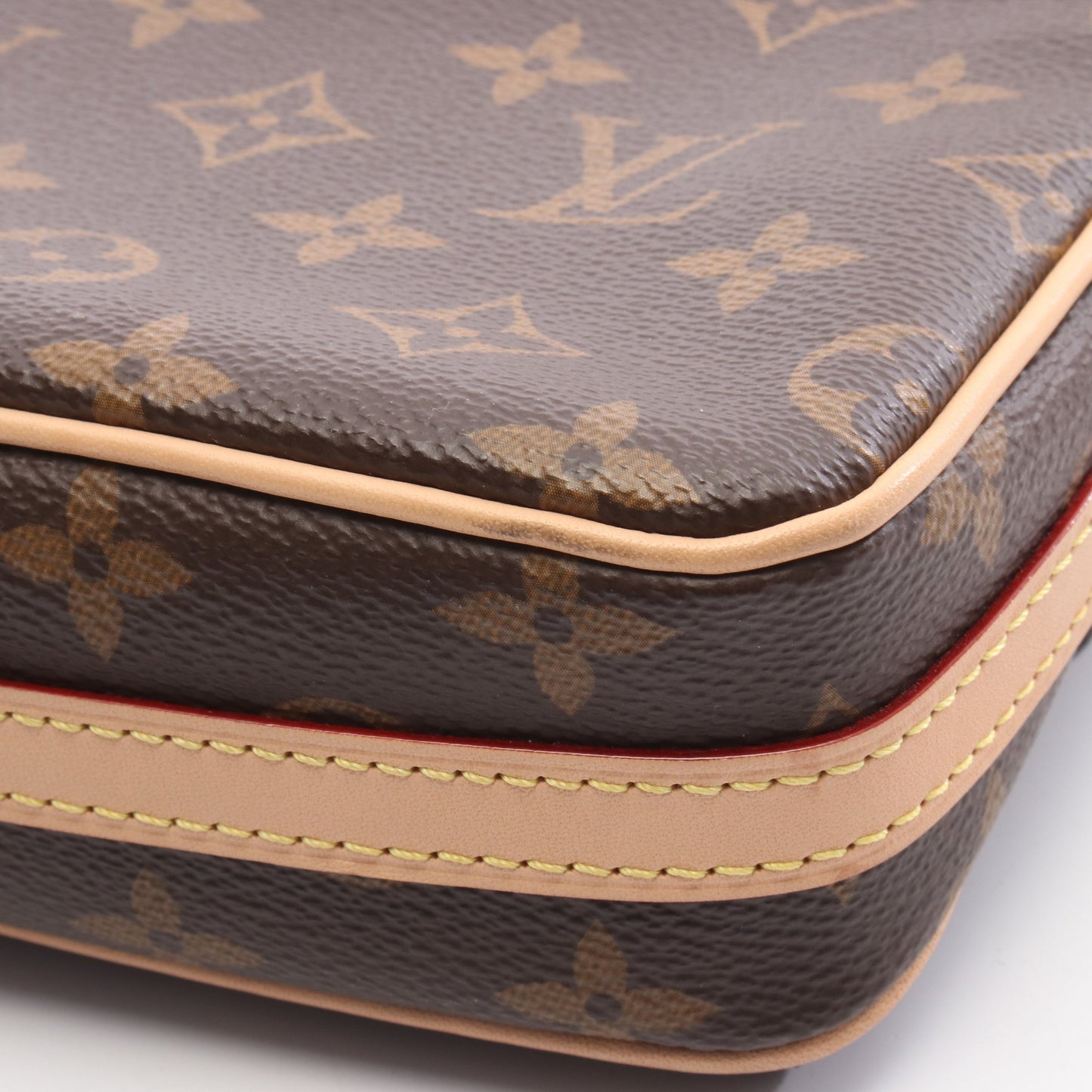 ヴィヴァシテ モノグラム ワンショルダーバッグ PVC レザー ブラウン ルイヴィトン バッグ LOUIS VUITTON
