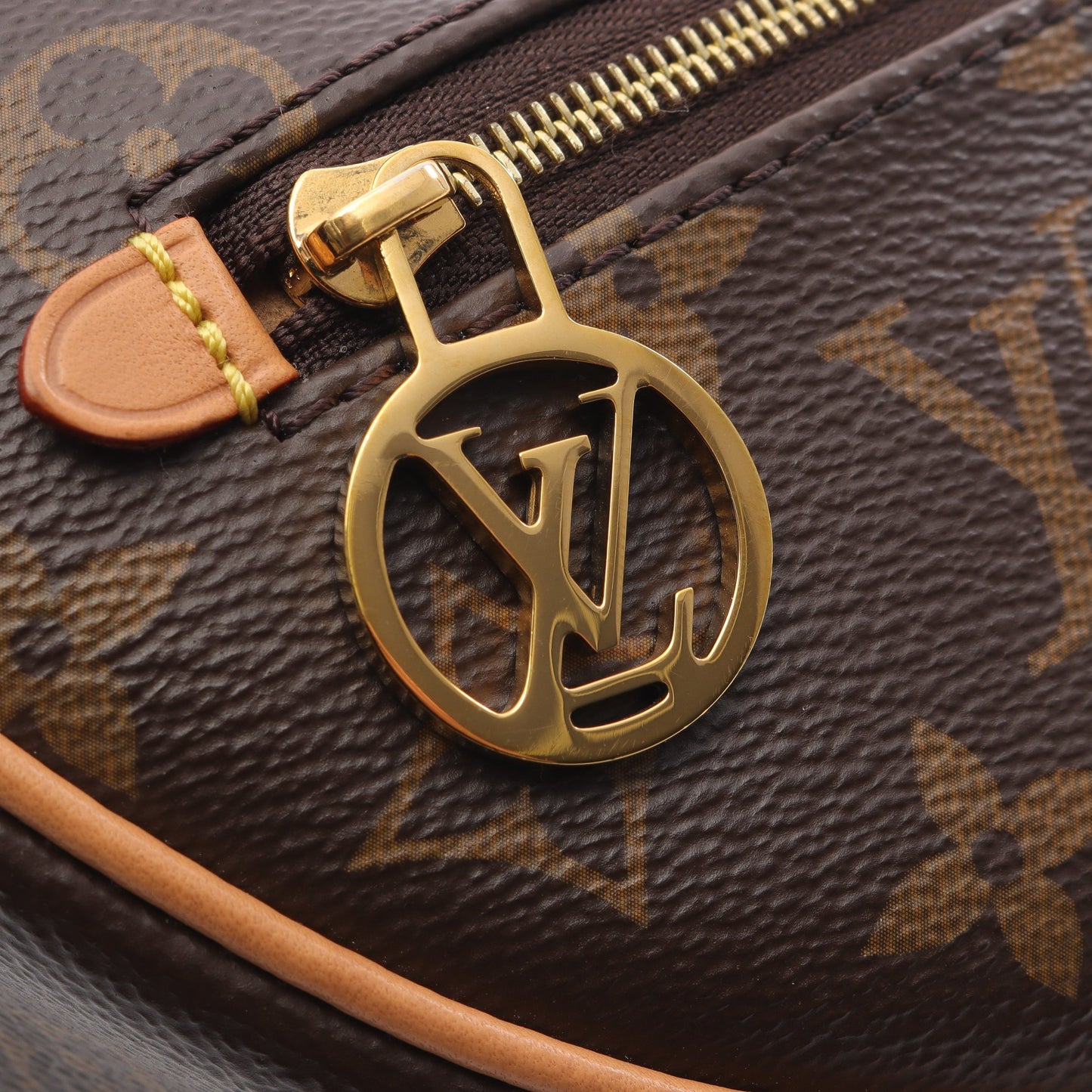 ループ モノグラム チェーンショルダーバッグ PVC レザー ブラウン 2WAY ルイヴィトン バッグ LOUIS VUITTON