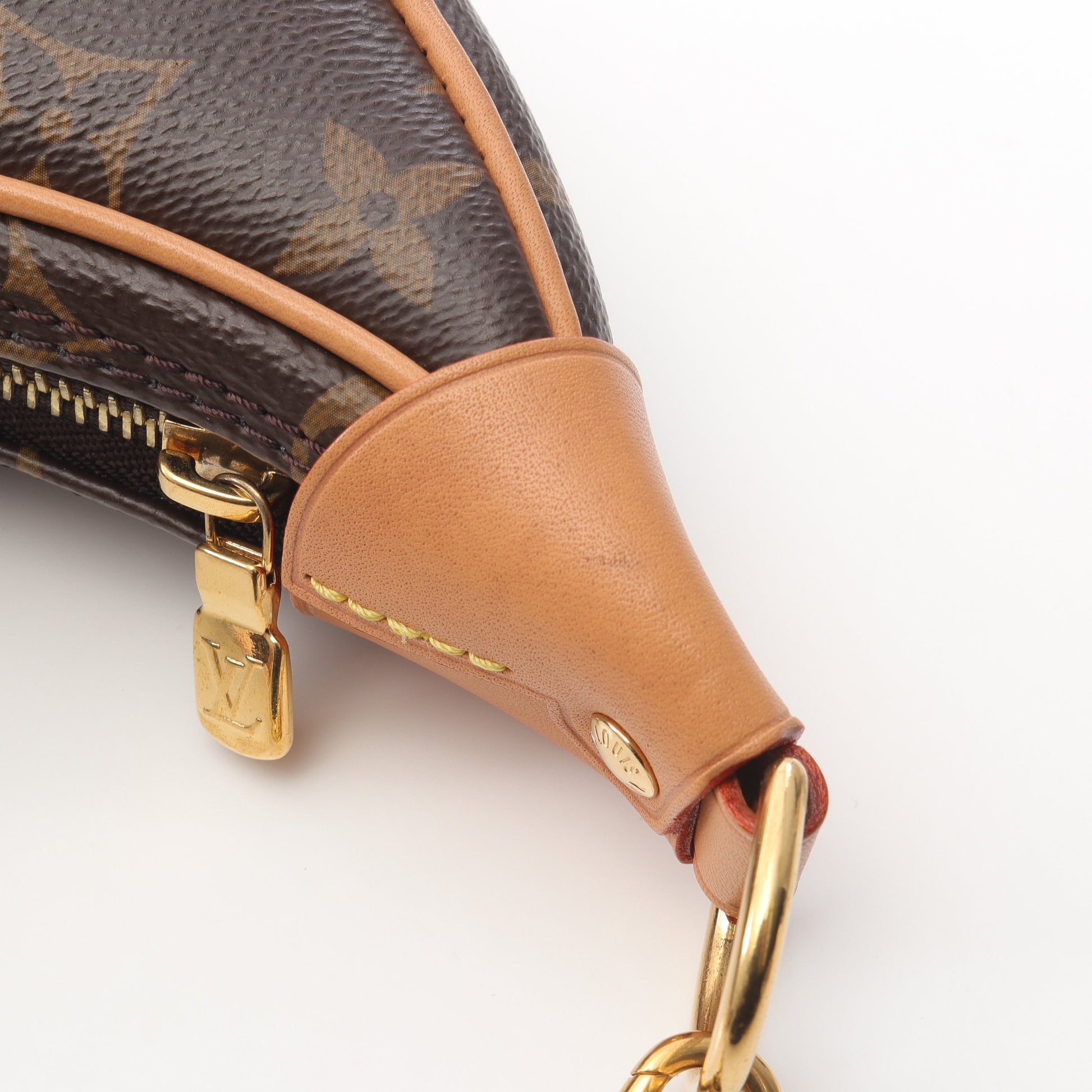 ループ モノグラム チェーンショルダーバッグ PVC レザー ブラウン 2WAY ルイヴィトン バッグ LOUIS VUITTON