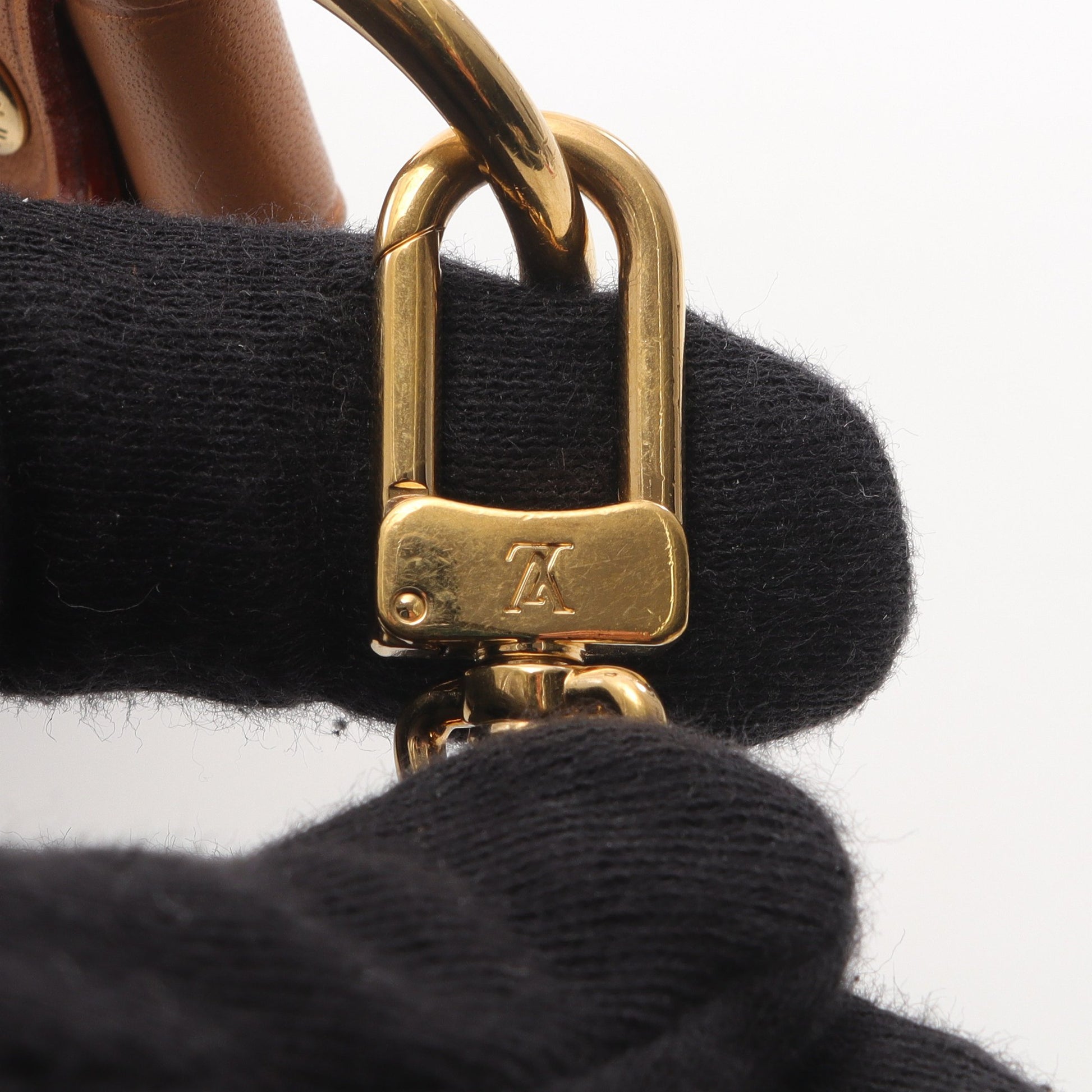 ループ モノグラム チェーンショルダーバッグ PVC レザー ブラウン 2WAY ルイヴィトン バッグ LOUIS VUITTON