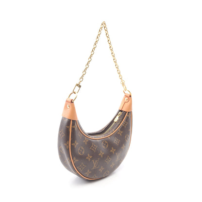 ループ モノグラム チェーンショルダーバッグ PVC レザー ブラウン 2WAY ルイヴィトン バッグ LOUIS VUITTON