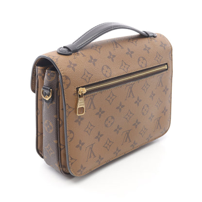 ポシェット メティス MM モノグラムリバース ハンドバッグ PVC レザー ブラウン ブラック 2WAY ルイヴィトン バッグ LOUIS VUITTON