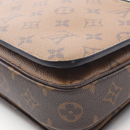ポシェット メティス MM モノグラムリバース ハンドバッグ PVC レザー ブラウン ブラック 2WAY ルイヴィトン バッグ LOUIS VUITTON