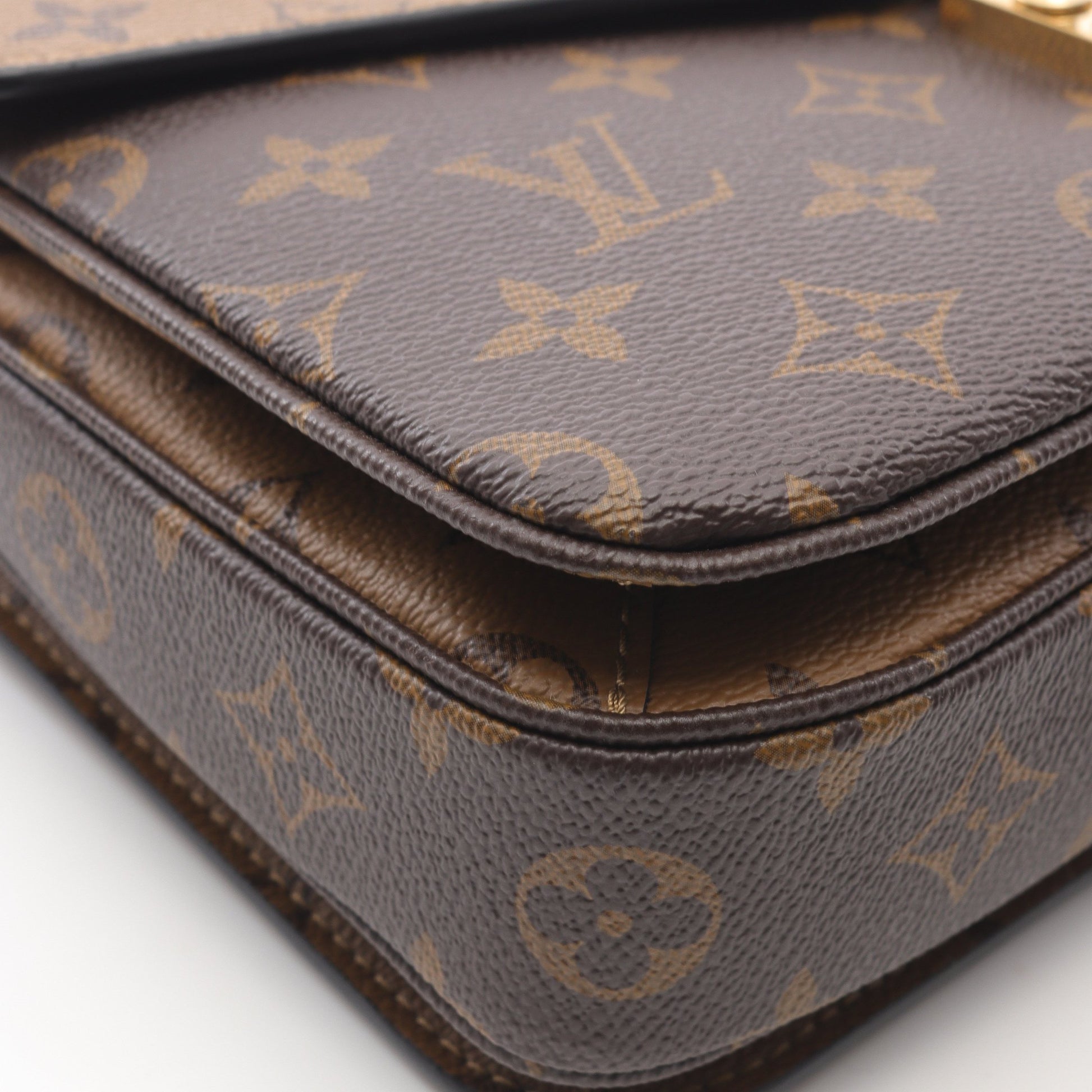 ポシェット メティス MM モノグラムリバース ハンドバッグ PVC レザー ブラウン ブラック 2WAY ルイヴィトン バッグ LOUIS VUITTON