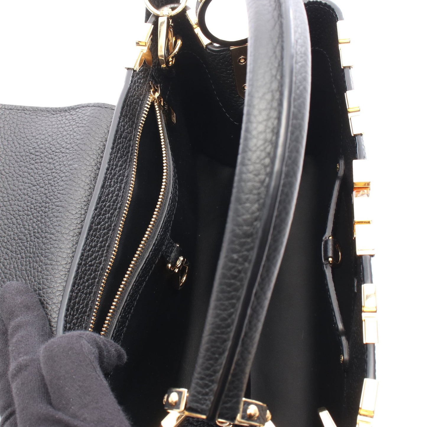 カプシーヌPM パルナセアライン ノワール ハンドバッグ トリヨンレザー ブラック 2WAY ルイヴィトン バッグ LOUIS VUITTON