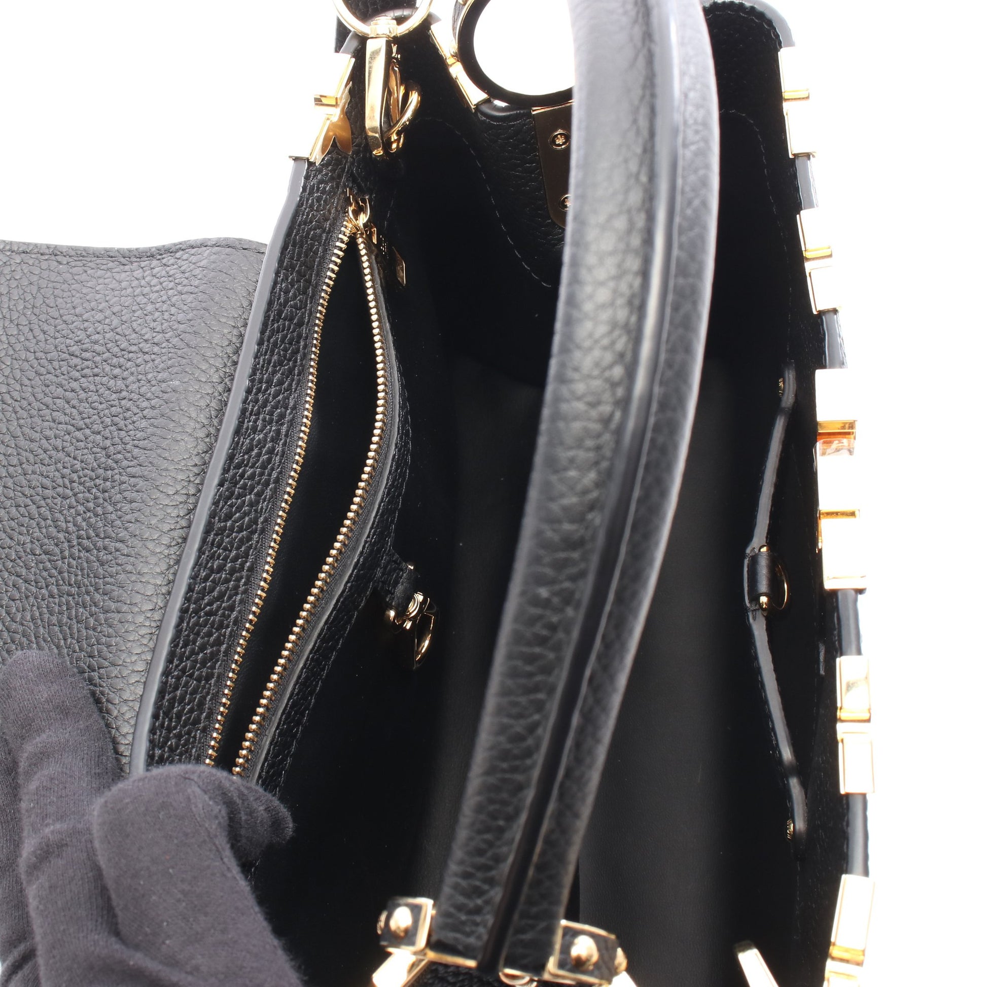 カプシーヌPM パルナセアライン ノワール ハンドバッグ トリヨンレザー ブラック 2WAY ルイヴィトン バッグ LOUIS VUITTON