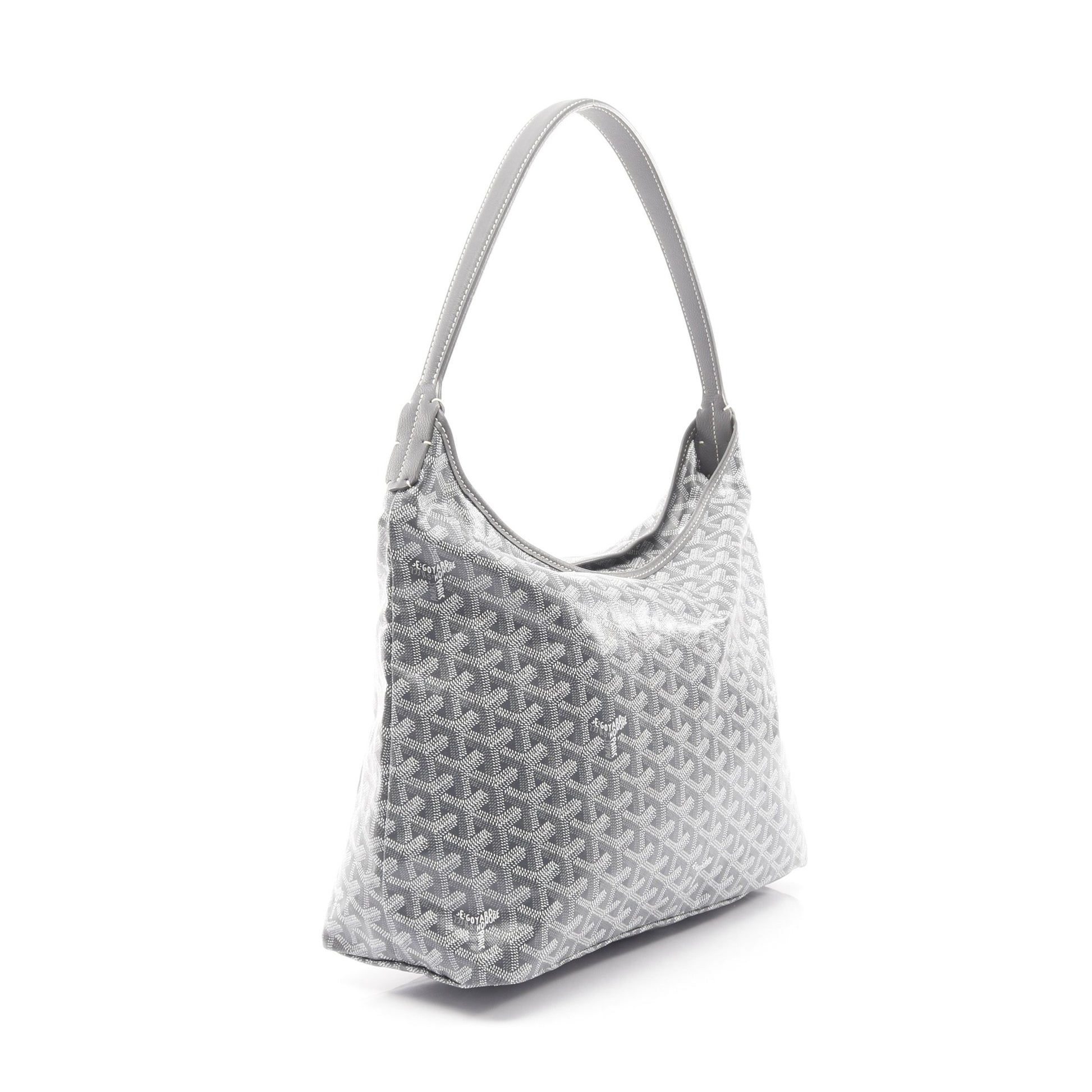 ボエム ホーボーバッグ ワンショルダーバッグ コーティングキャンバス レザー グレー ホワイト ゴヤール バッグ GOYARD