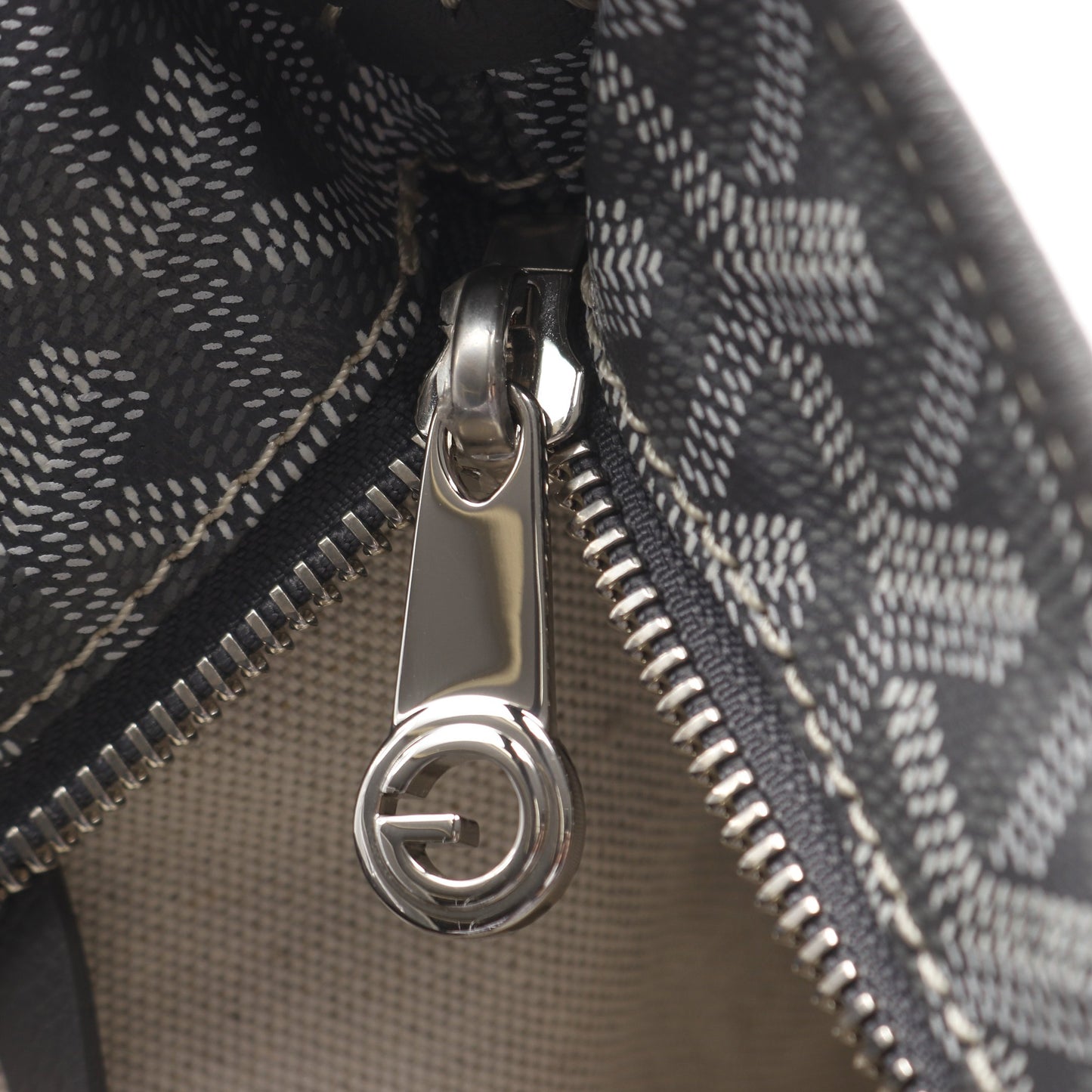ボエム ホーボーバッグ ワンショルダーバッグ コーティングキャンバス レザー グレー ホワイト ゴヤール バッグ GOYARD