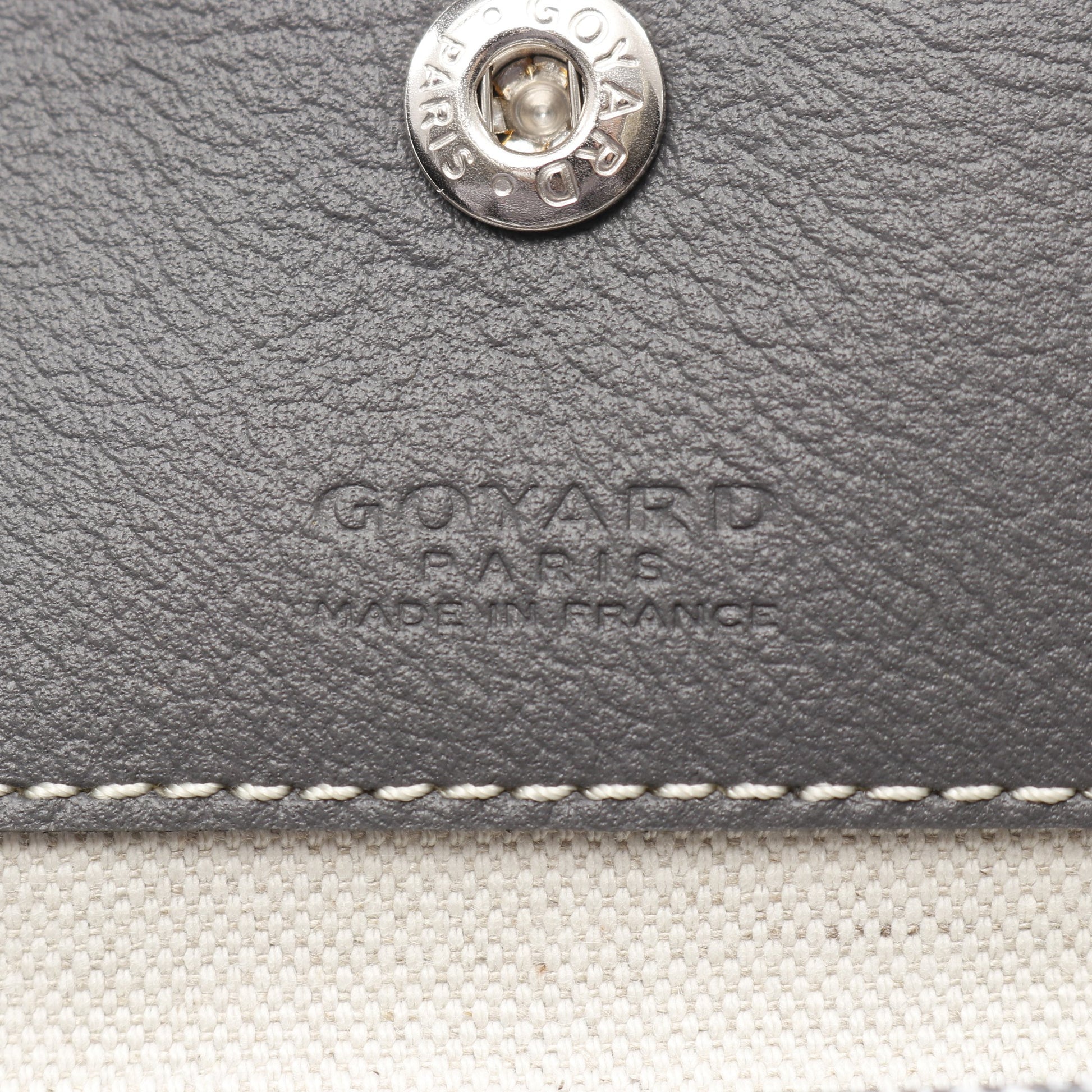 ボエム ホーボーバッグ ワンショルダーバッグ コーティングキャンバス レザー グレー ホワイト ゴヤール バッグ GOYARD