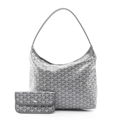 ボエム ホーボーバッグ ワンショルダーバッグ コーティングキャンバス レザー グレー ホワイト ゴヤール バッグ GOYARD