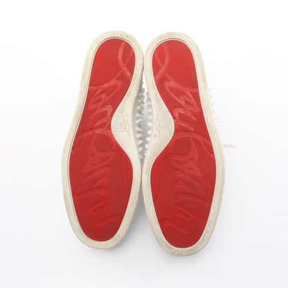 ハイカットスニーカー レザー ホワイト スパイクスタッズ クリスチャンルブタン シューズ Christian Louboutin
