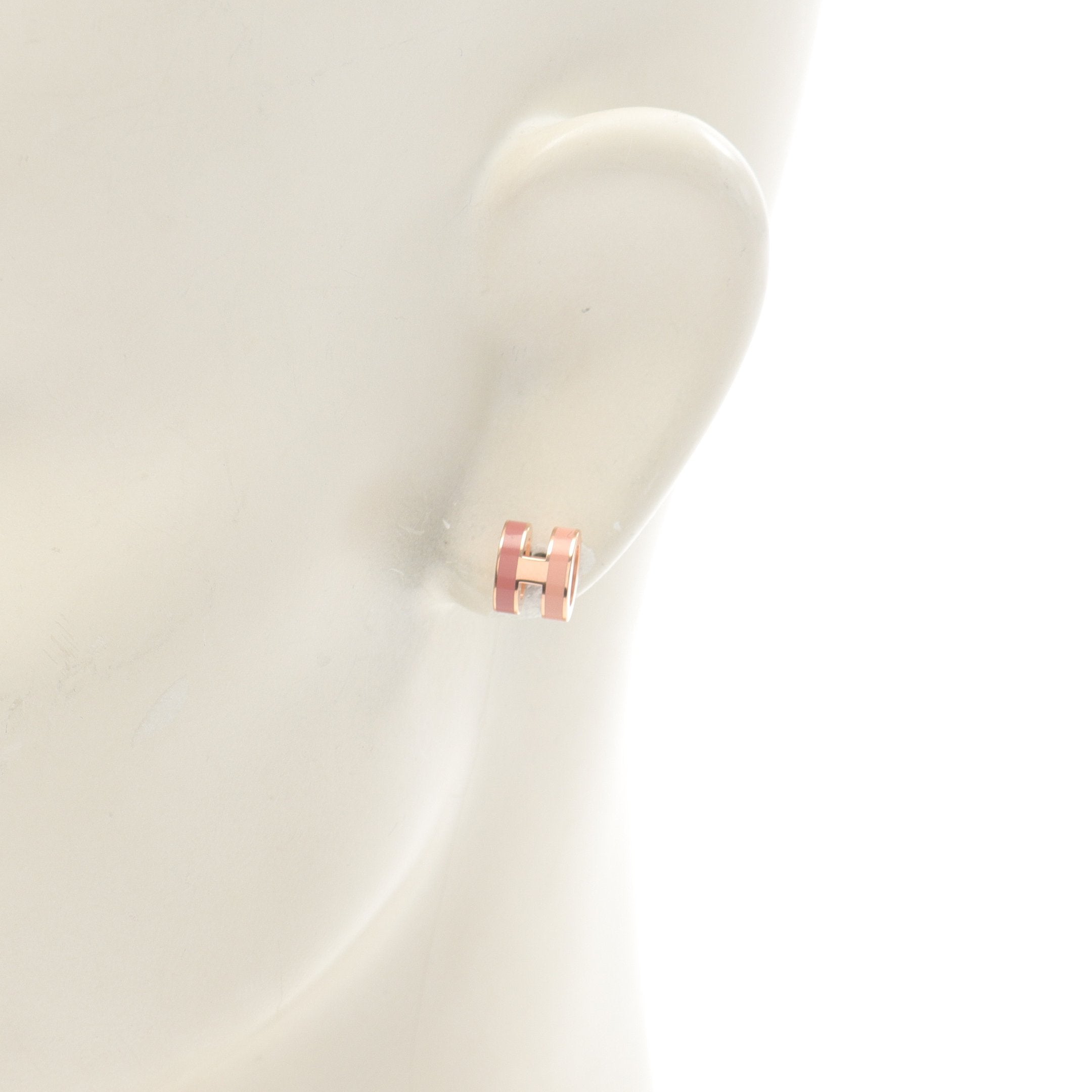 POP H MINI ポップアッシュ ピアス GP ピンクゴールド ピンク エルメス